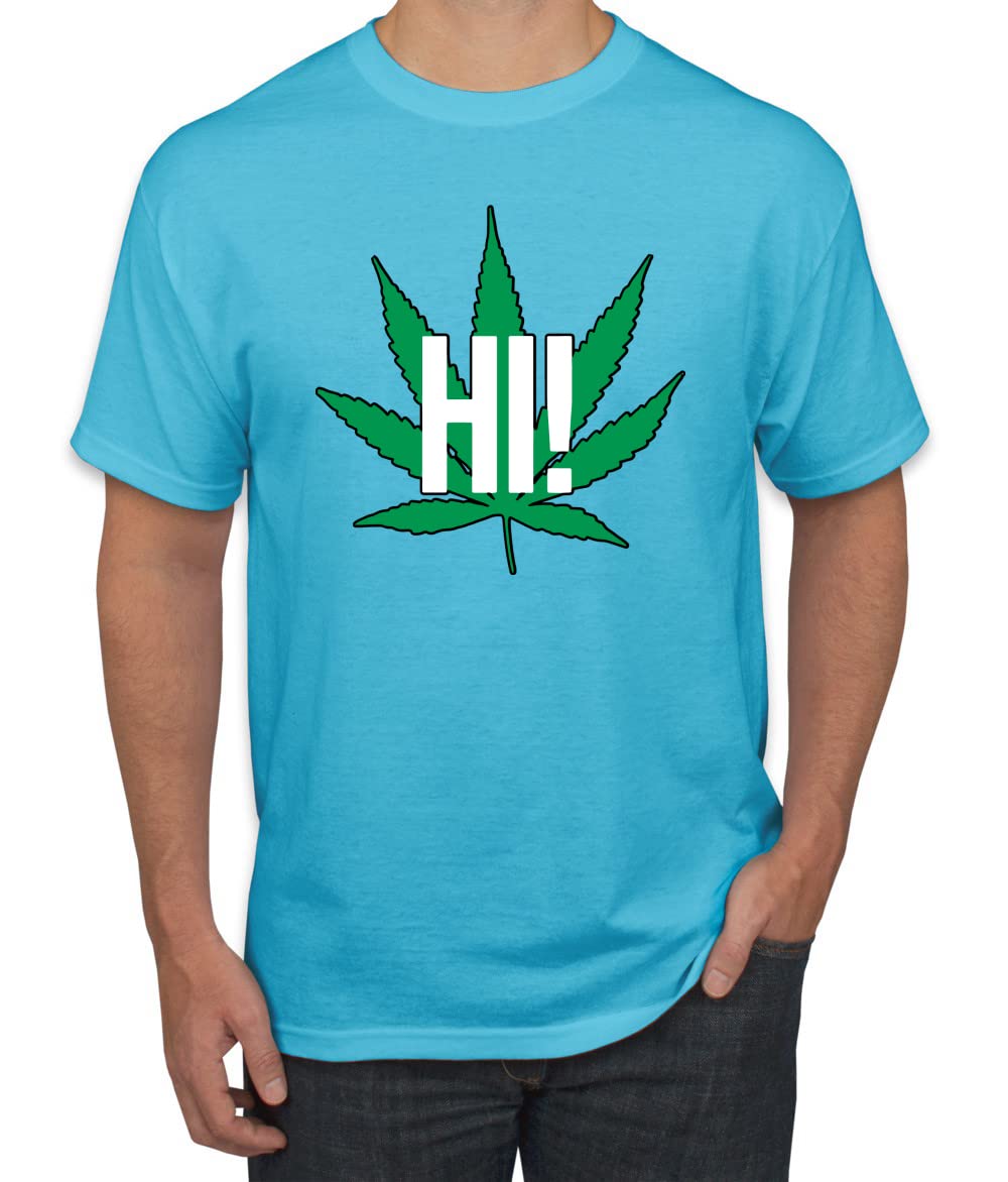 Funny Marijuana Leaf Weed Graphic T-Shirt for Men - Cool Cannabis Lover Apparel - Perfect for 420 Celebrations & Stoner Parties