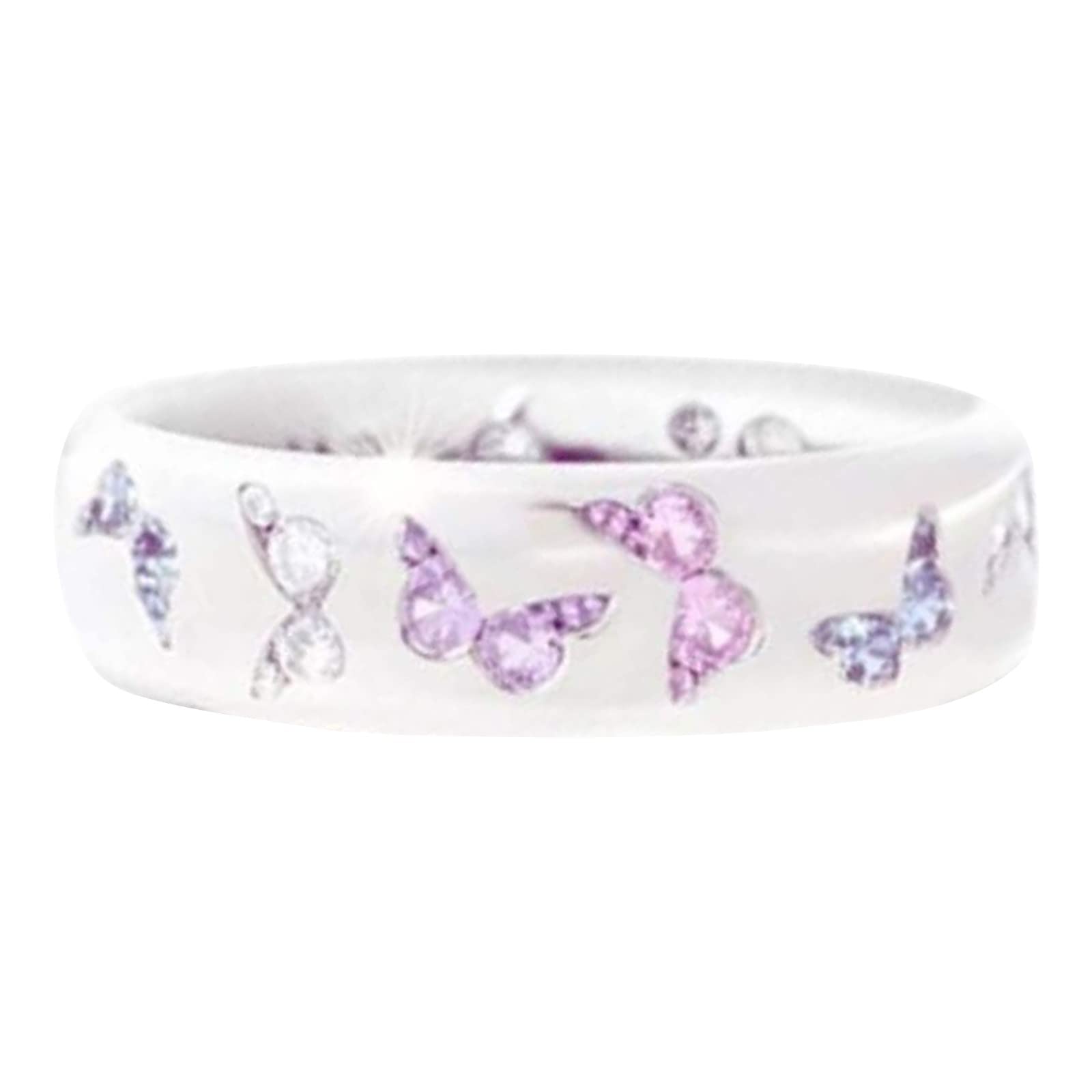 Elegant Butterfly Crystal Ring for Women - Mother's Day Jewelry Gift