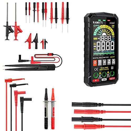 23PCS Test Leads Kit & Multimeter Tester ST600Y - Professional Electrical Testing Tools for Home, Automotive, and Industrial Use