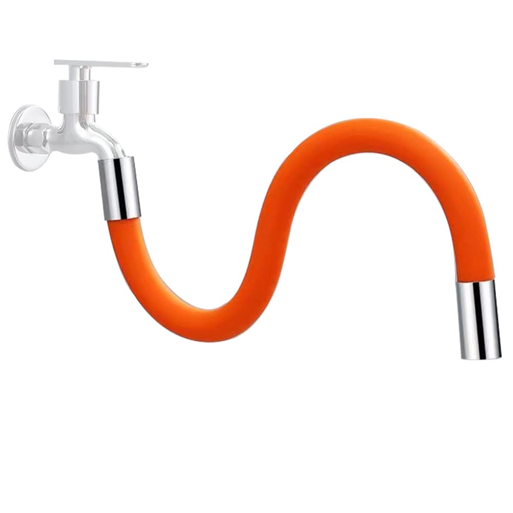 Universal Sink Drain Extension Tube - 300mm Adjustable Foaming Connector for Bathroom Faucet, 360° Bendable (Perfect for Small Sinks & Tight Spaces)