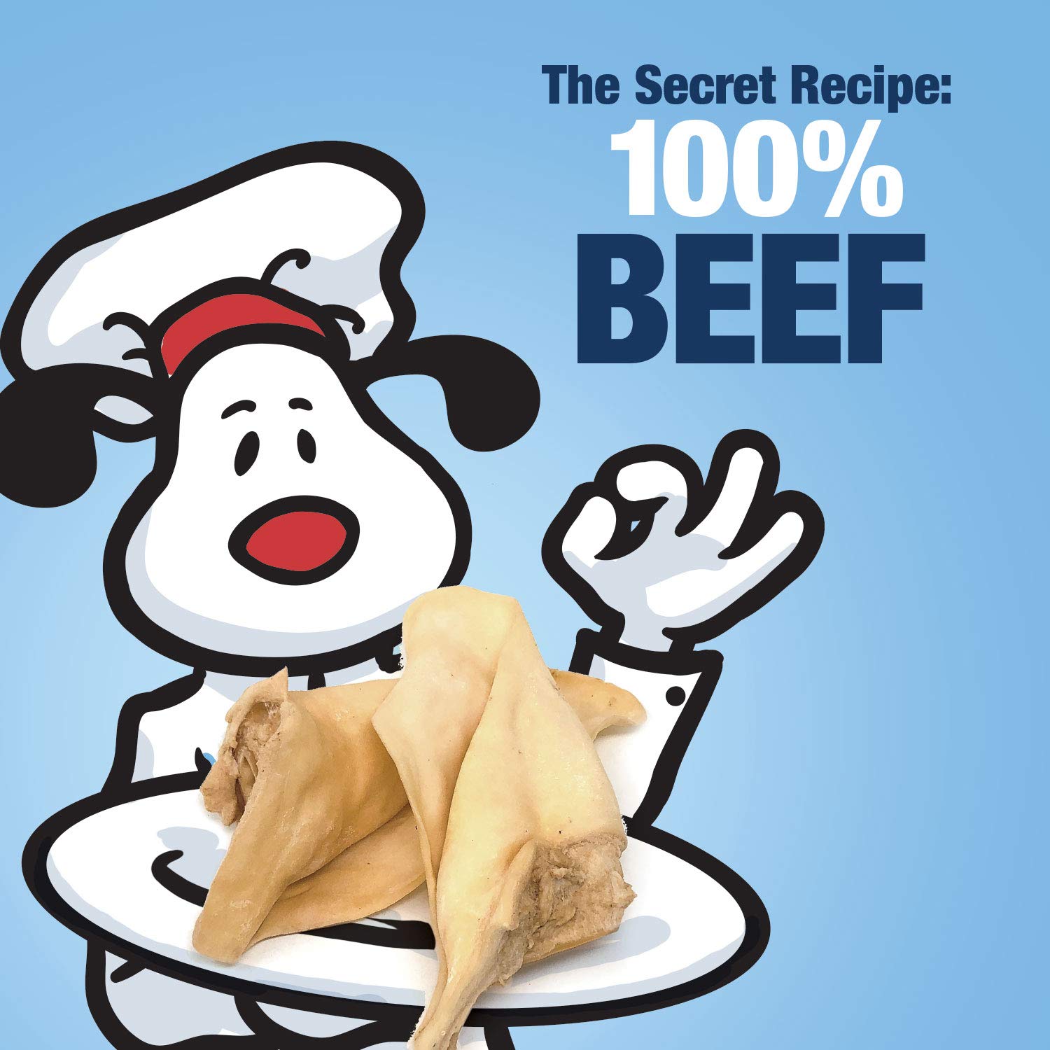 ValueBull Natural Cow Ears Dog Treats - 200 Count Bulk Pack | 100% Angus Beef, Single Ingredient, Fully Digestible Rawhide Alternative | Promotes Dental Health & Gum Care | Perfect for Training, Chewing, and Long-Lasting Entertainment