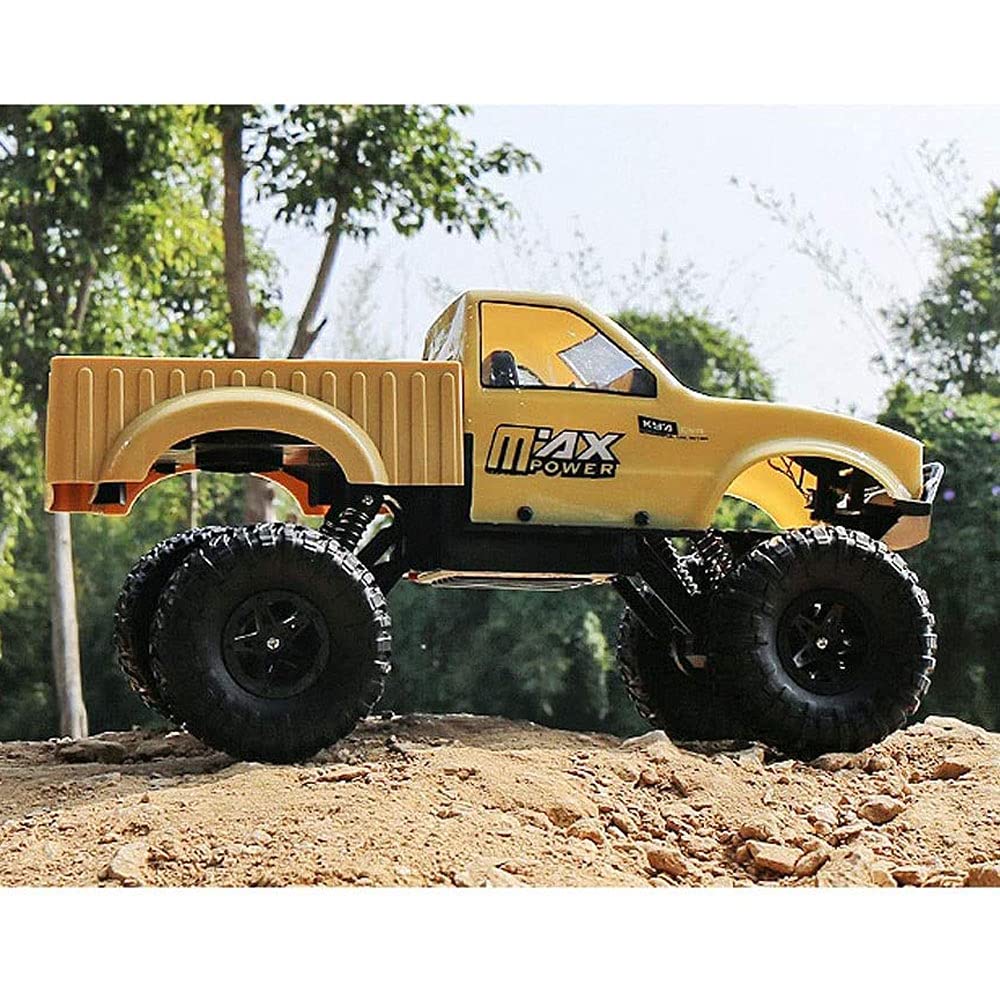 2.4Ghz Wireless Remote Control Monster Truck - All Terrain 4WD Off-Road RC Rock Crawler Toy for Boys Ages 8+ | Durable RC Car for Outdoor Play, Backyard Racing & Birthday Gifts for Kids