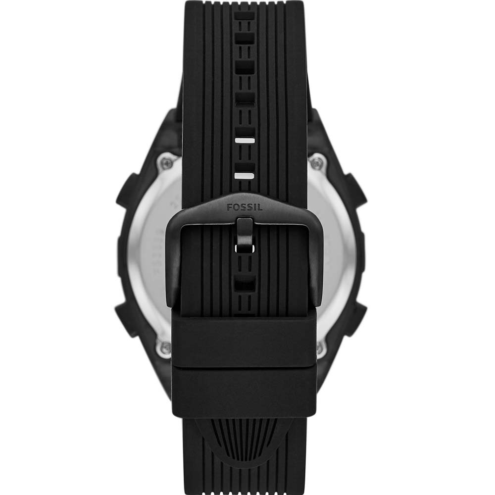 Fossil Everett FS5859 Solar-Powered Digital Watch for Men - Waterproof, Stainless Steel, Date Display - Perfect for Outdoor Activities, Sports & Daily Wear