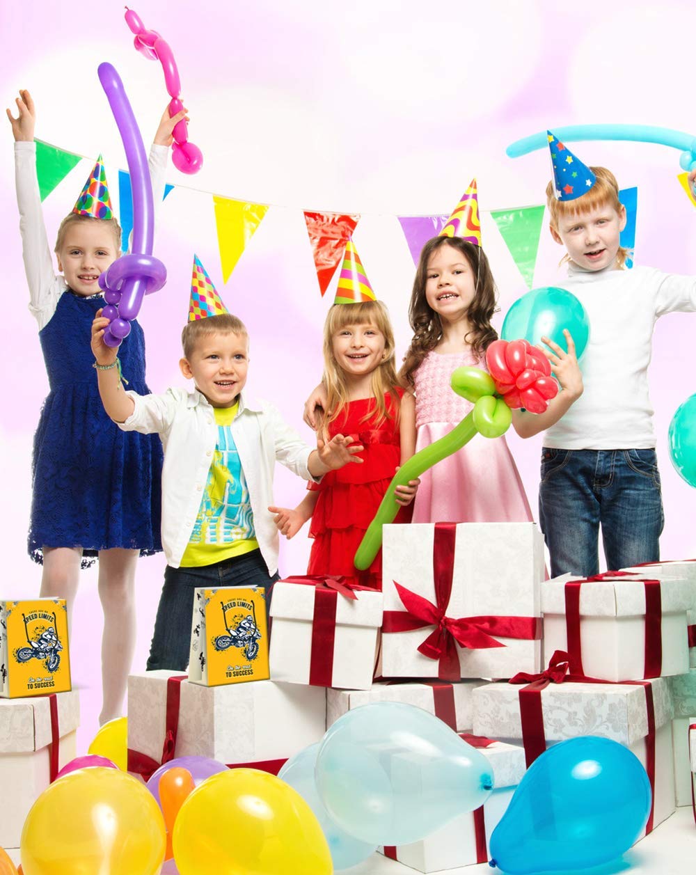 LARZN Premium Dirt Bike Party Favor Bags - 12 Pack Race Themed Goodie Bags for Kids Birthday, Motocross Decorations & Party Supplies - Perfect for Motorcycle Themed Celebrations, Birthday Favors and Race Day Events
