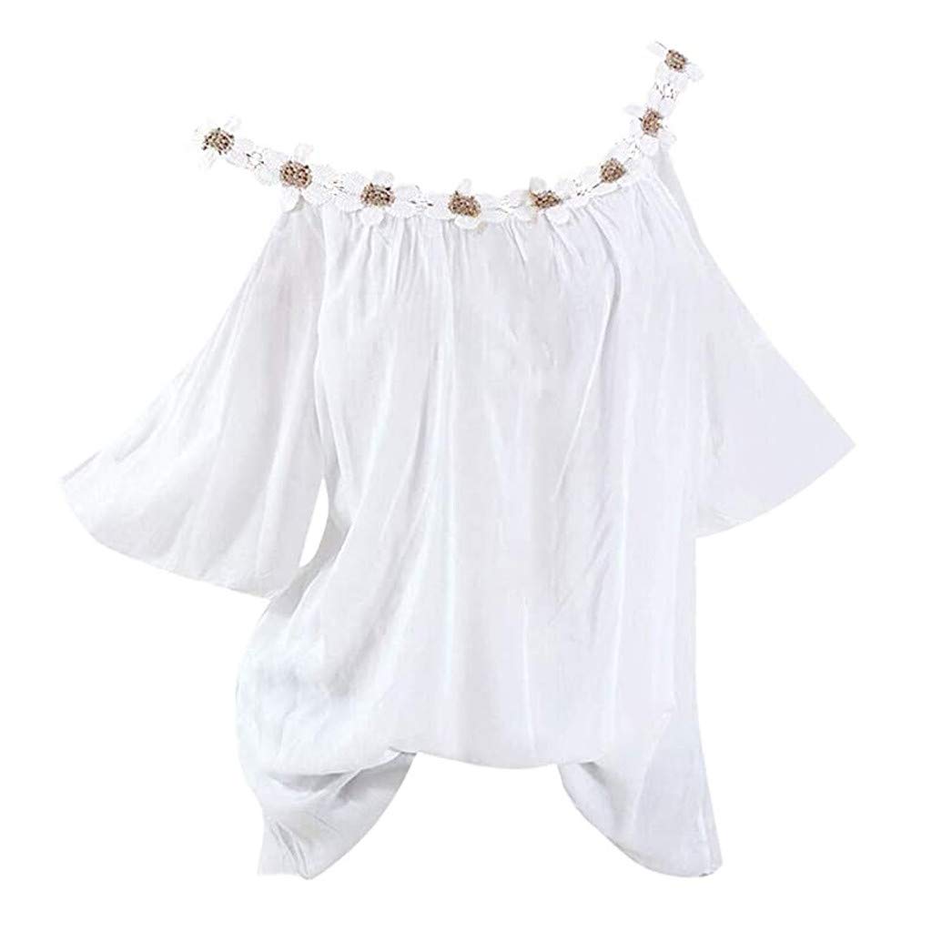 Plus Size Lace Tops for Women - Elegant Holiday & Casual Off Shoulder Blouses, Summer Short Sleeve T-Shirts (5X) | Perfect for Beach Outings, Date Nights & Summer Parties