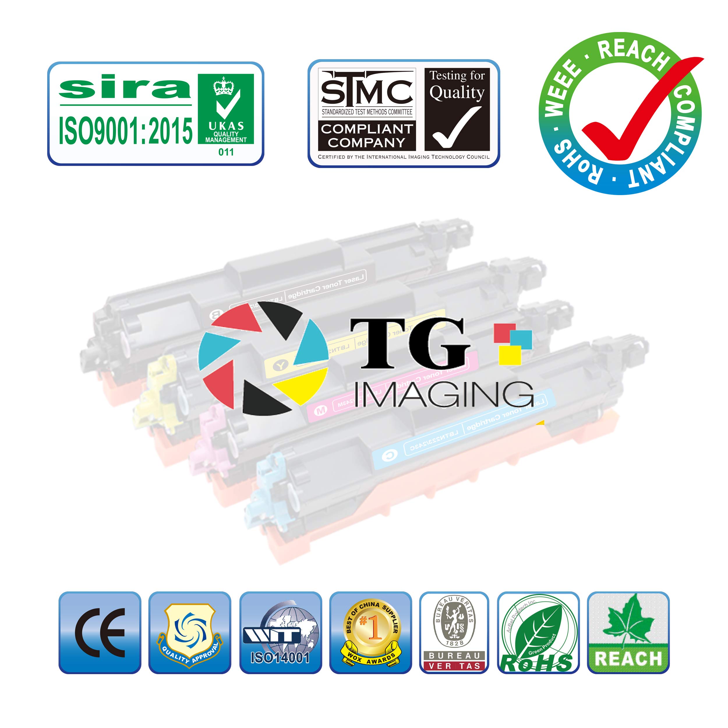 Brother TN760 DR730 Toner Cartridge (4-Pack) - High Yield Black for HL-L2350DW Printers - Office & Home Use