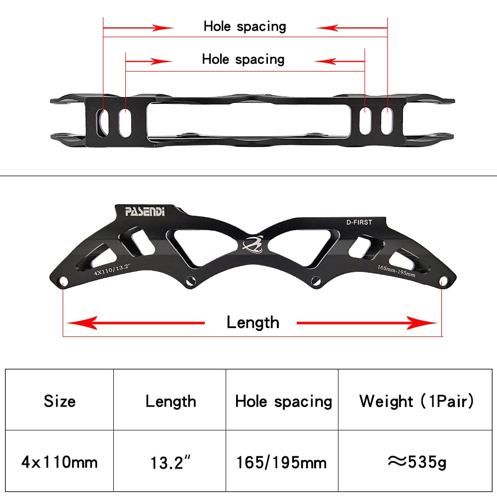 Professional Carbon Fiber Speed Skates for Adults - Men's & Women's 4-Wheel Inline Skates | High-Performance Single Row Racing Rollerblades (Black) | Perfect for Speed Skating, Fitness Training & Outdoor Sports