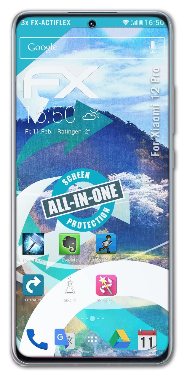 Xiaomi 12 Pro Screen Protector - 3 Pack Ultra Clear Flexible Tempered Glass Film - Anti-Scratch & Bubble-Free Protection for Work, Gaming & Daily Use