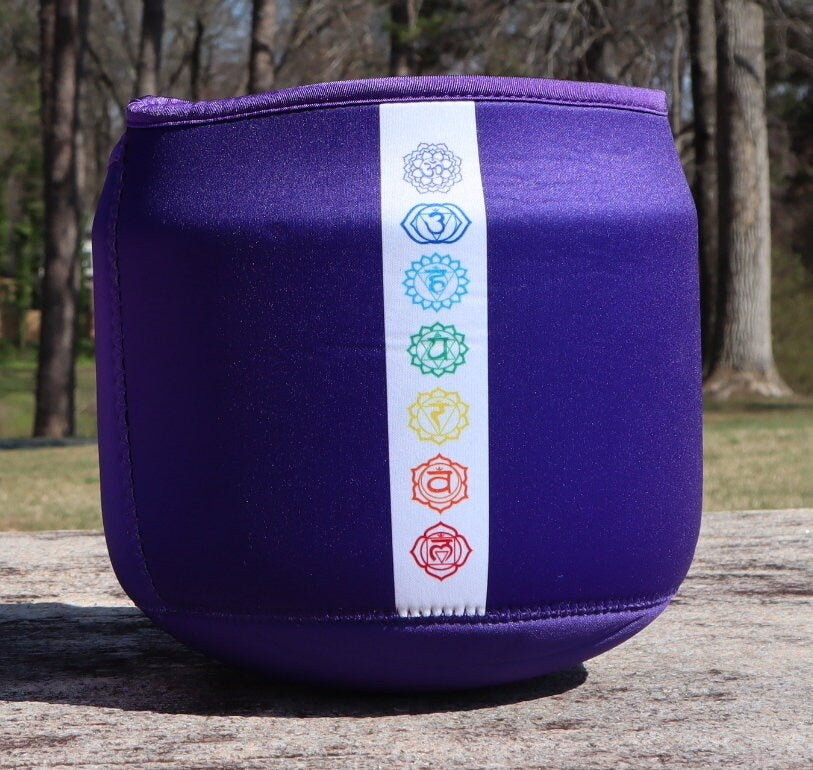 432 Hz 99.99% Pure Quartz Crystal Singing Bowl Set with Mallet - Lotus Petal & Chakra Design for Meditation, Yoga & Sound Healing Therapy