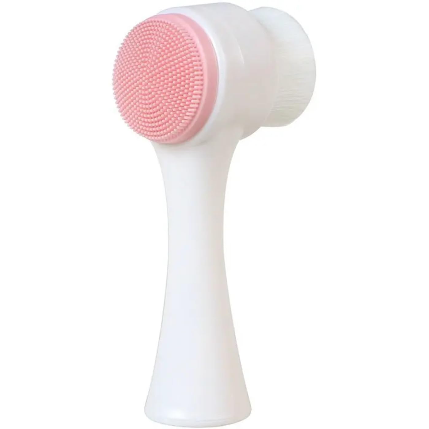 Jiya Enterprise Manual Facial Cleansing Brush - 2-in-1 Silicone Face Scrubber & Massager for Deep Pore Cleansing & Exfoliation | Perfect for Daily Skincare Routine & Spa-Like Facial at Home