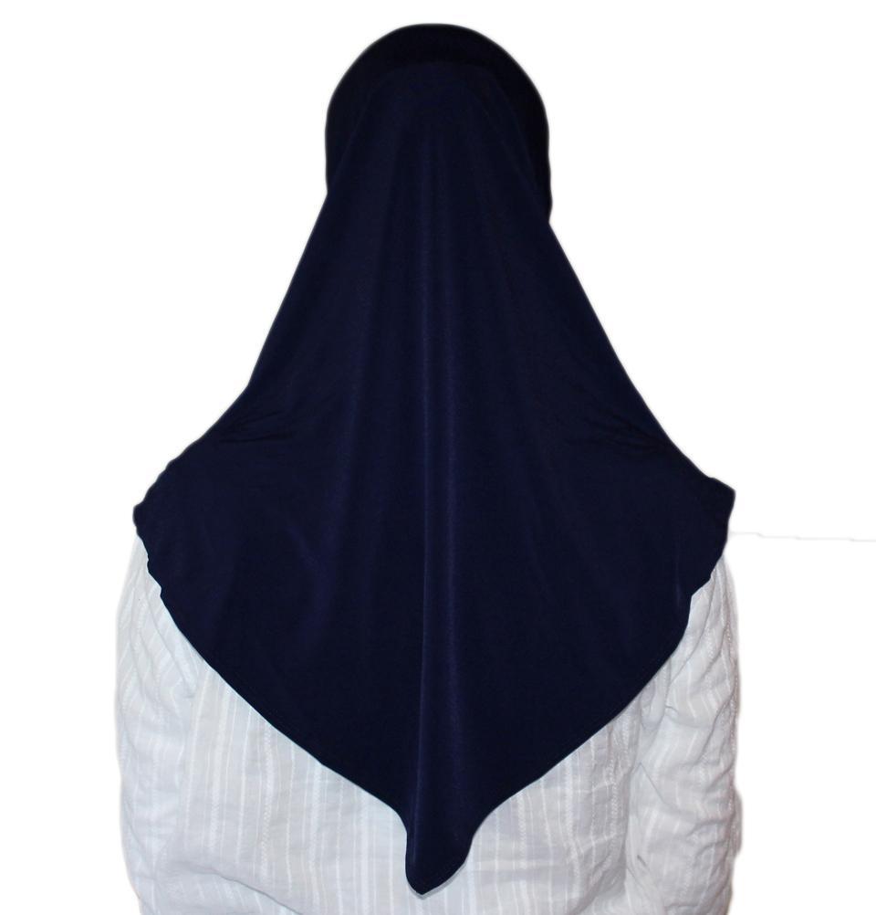 Premium Amira Hijab in Midnight Navy Blue - Soft, Breathable & Comfortable for Daily Wear - Perfect for Prayer, Work, and Casual Outfits