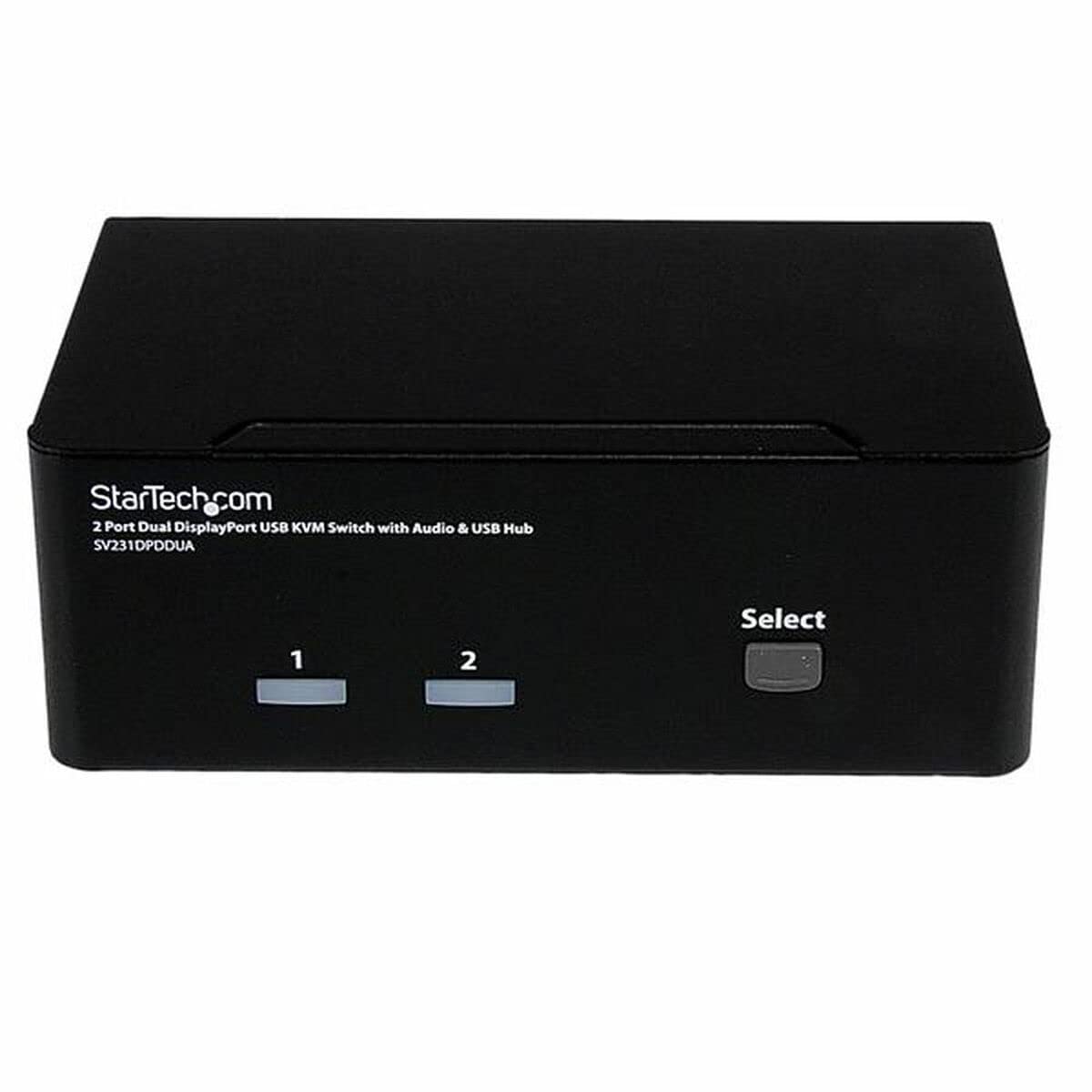 2-Port Dual DisplayPort USB KVM Switch with Audio & USB 2.0 Hub - Seamlessly Control 2 Computers with Single Keyboard/Mouse - Ideal for Home Office, Gaming & Workstation Setup