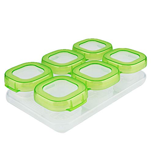 6-Piece Baby Food Storage Containers with Lids | Airtight Food Preservation Box for Infants | Portable Baby Food Jars for Travel, Daycare & Meal Prep