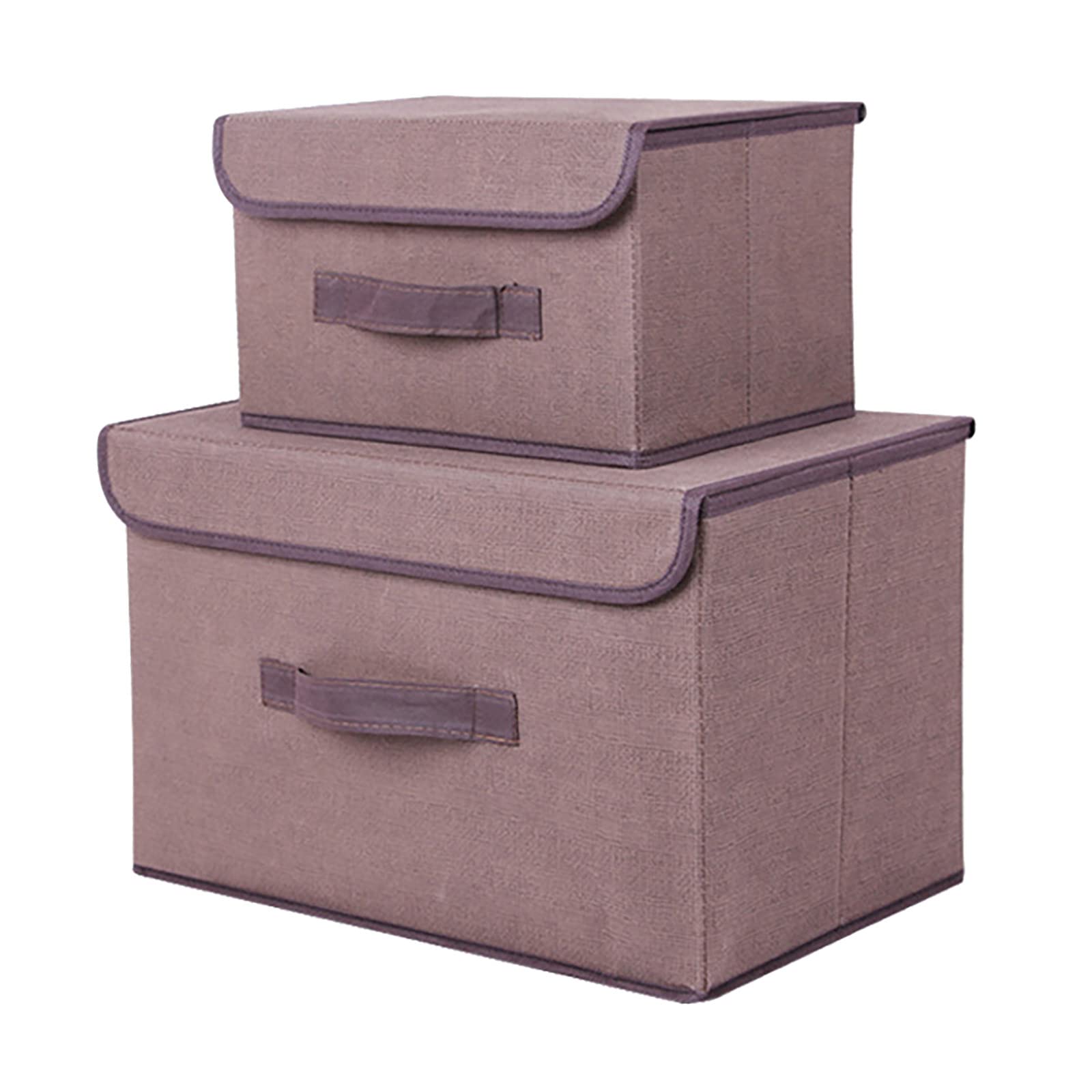 YXWLLN Foldable Storage Box with Lid - Portable Clothes Organizer for Home, Travel & Office | Space-Saving Storage Solution for Wardrobe, Closet & Housekeeping