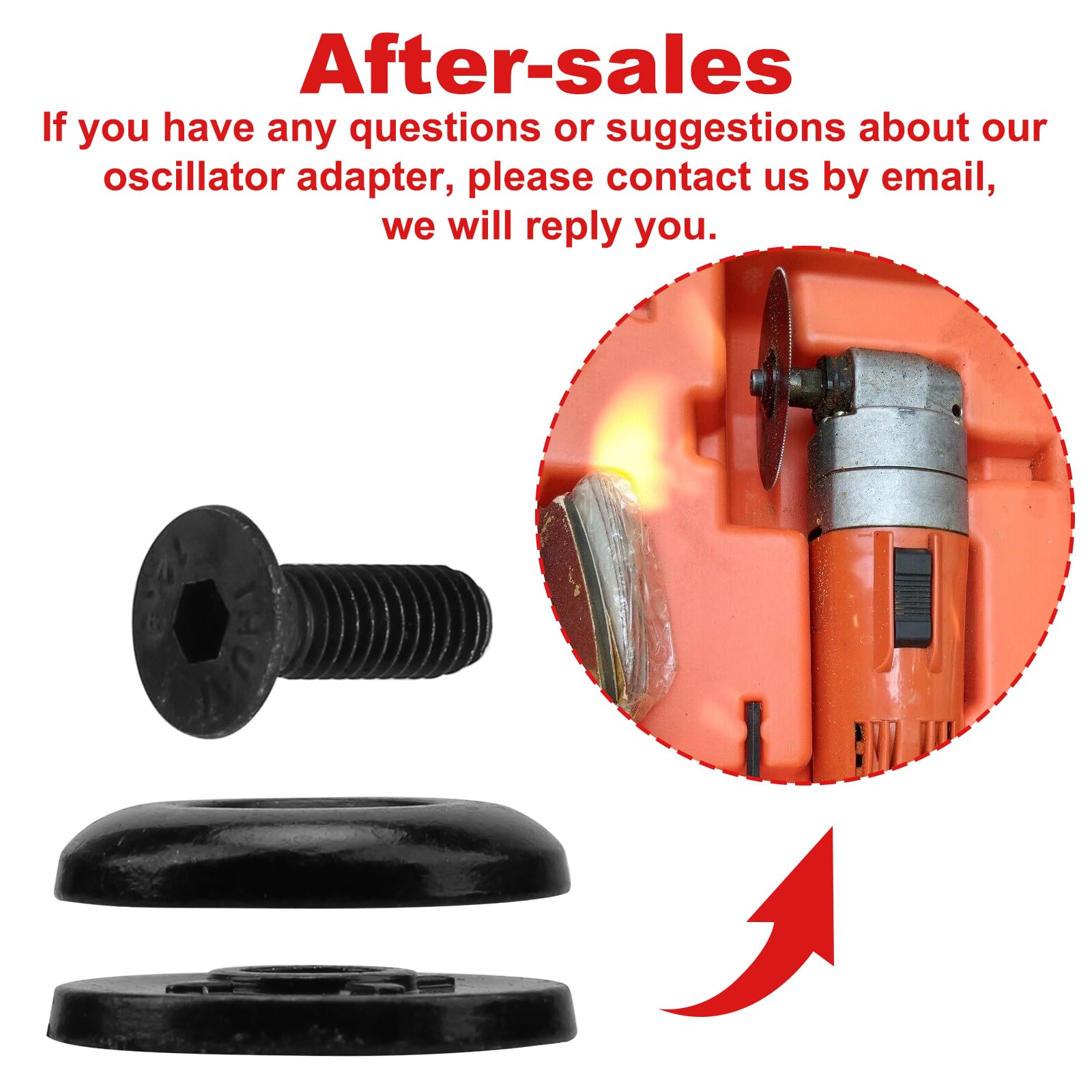 Fein Multimaster Tool Upgrade Kit - 35222927050 Adapter Ring & Mounting Screw Replacement Set for Oscillating Tools | DIY, Woodworking, Flooring & Renovation Projects
