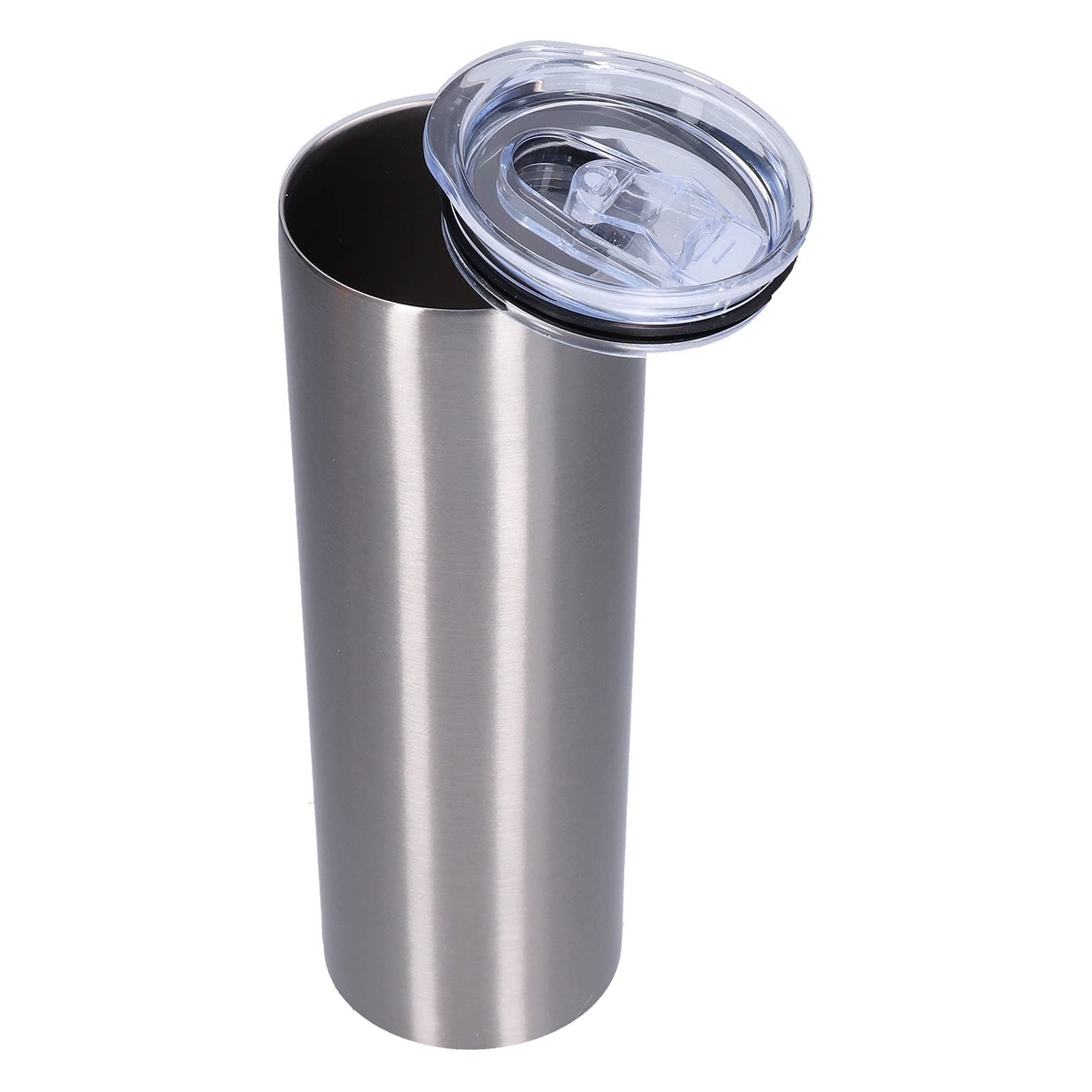 Premium 304 Stainless Steel Vacuum Insulated Coffee Travel Mug - Leakproof Sliding Lid, Hot & Cold Retention - Perfect for Home, Office, Camping & Outdoor Adventures (B511, Silver)