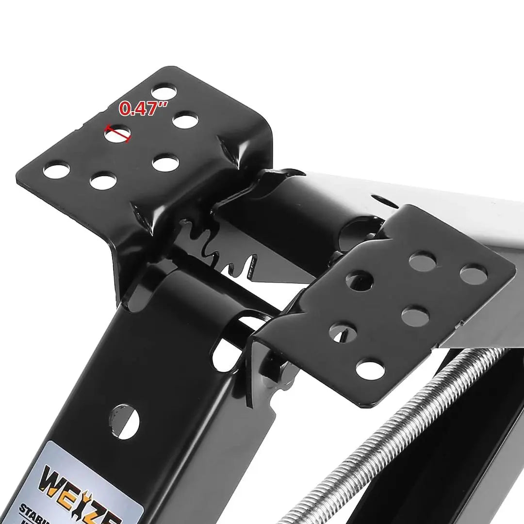 24 9000lbs RV Stabilizer Jacks - Heavy Duty Camper Trailer Leveling Scissor Jack Set of 2 with Handle - Perfect for RV, Travel Trailer, Motorhome Stabilization and Parking Leveling
