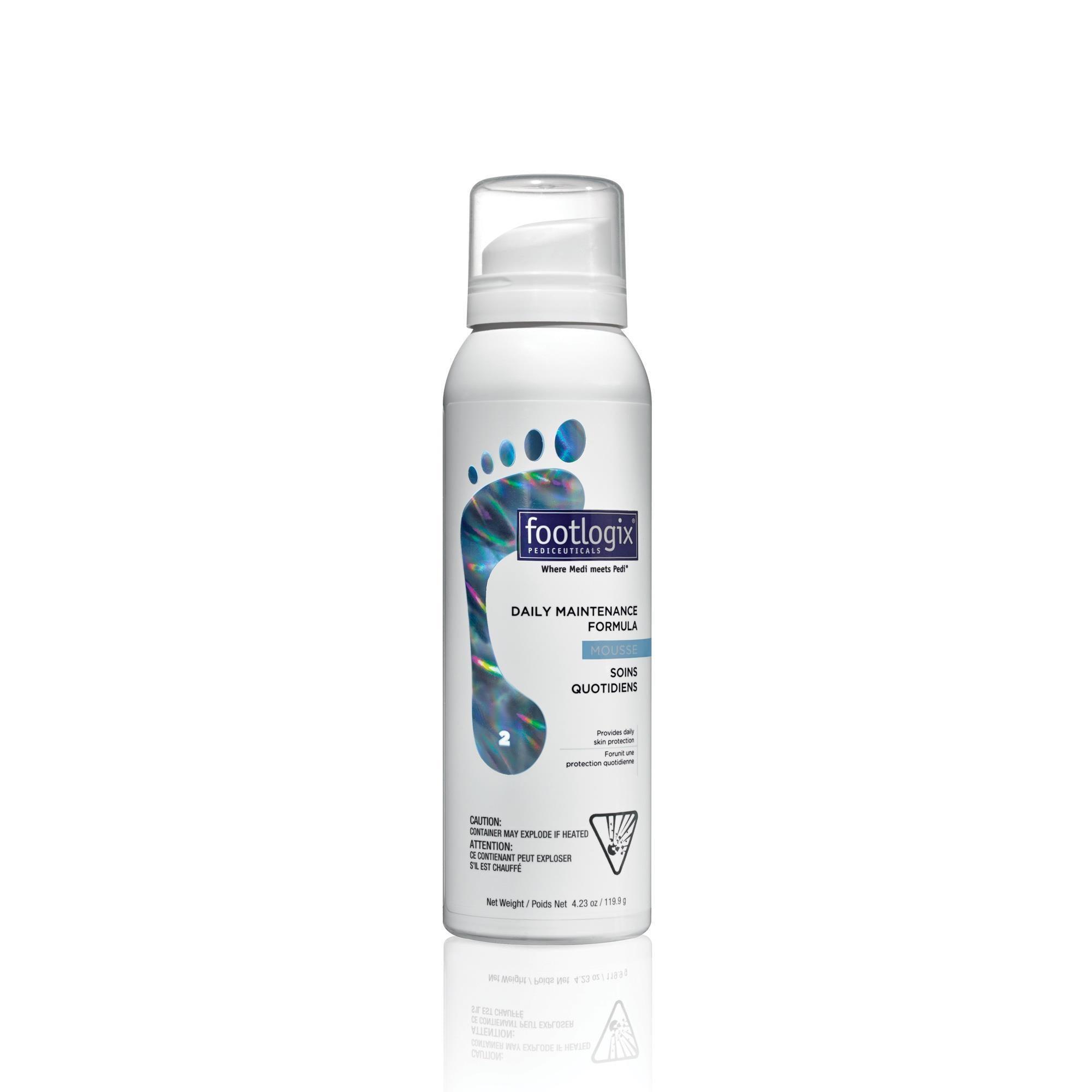 Footlogix Daily Maintenance Formula with DIT - 4.2oz Moisturizing Foot Cream for Dry, Cracked Heels - Perfect for Pedicures & At-Home Foot Care