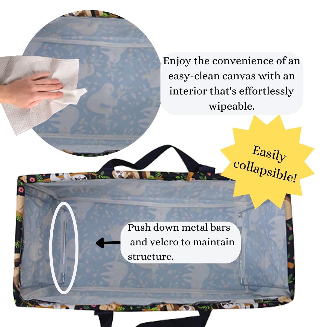 NGIL Extra Large Reusable Grocery Tote Bag - Foldable Collapsible Shopping Bag for Groceries, Storage, Travel, Picnic & Beach - Perfect for Shopping, Organizing & Outdoor Activities