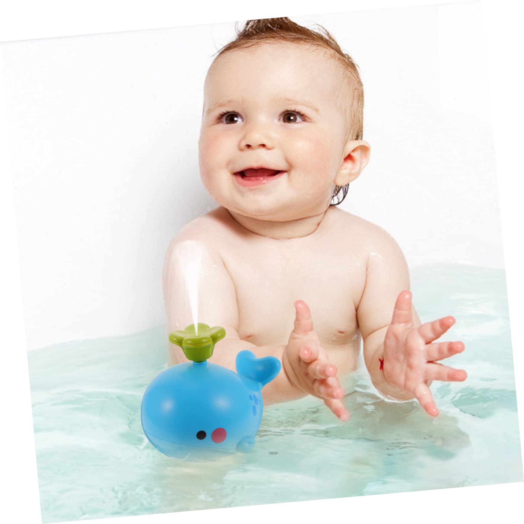 UPKOCH 4 Pack Floating Electric Shower Head Toys - Water Sprinkler Bath Toys for Kids, Fun Bathtime & Pool Playtime, Durable Plastic Design for Toddlers & Children
