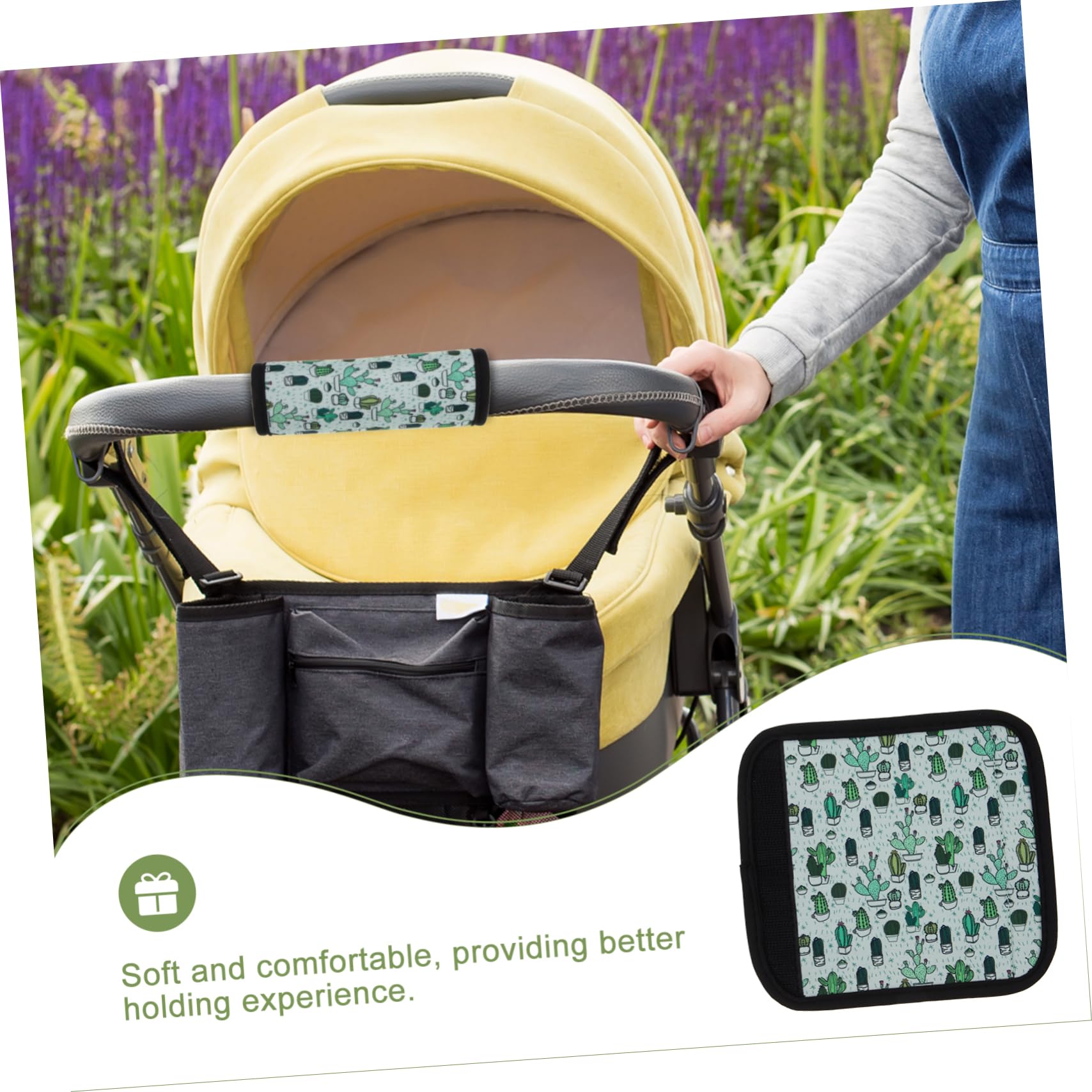 GOOHOCHY Polyester Luggage Handle Grip Sleeve - Durable Bag Wrap & Identifier for Travel, Airport, and Commuting