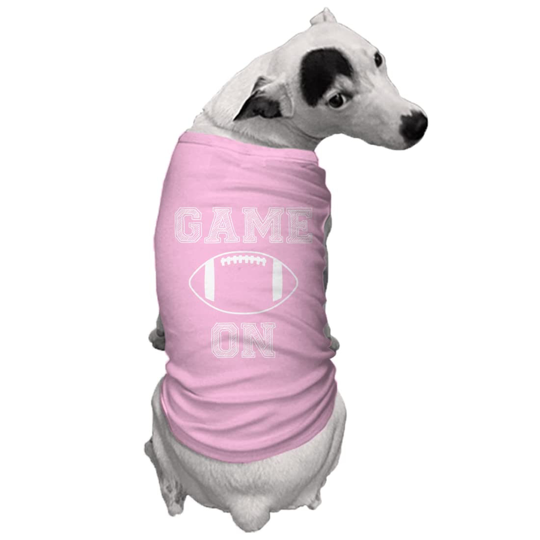 Game On - Football Sports Dog Shirt for Small Dogs (Pink) - Perfect for Game Day, Pet Parties & Photo Shoots