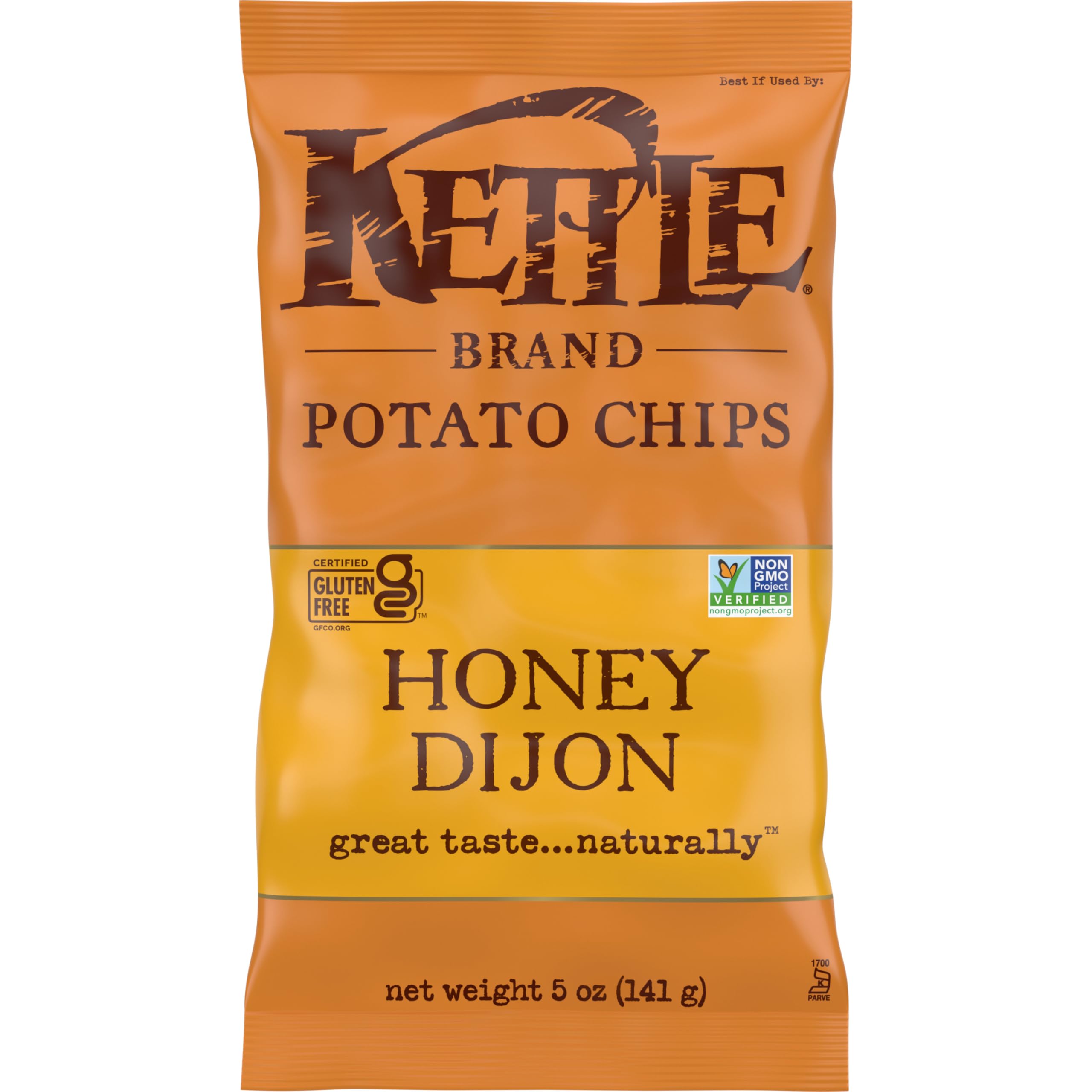 **Kettle Brand Honey Dijon Potato Chips – 5 Oz Bag – Crunchy, Gluten-Free Snacks for Parties, Picnics & Lunchboxes**