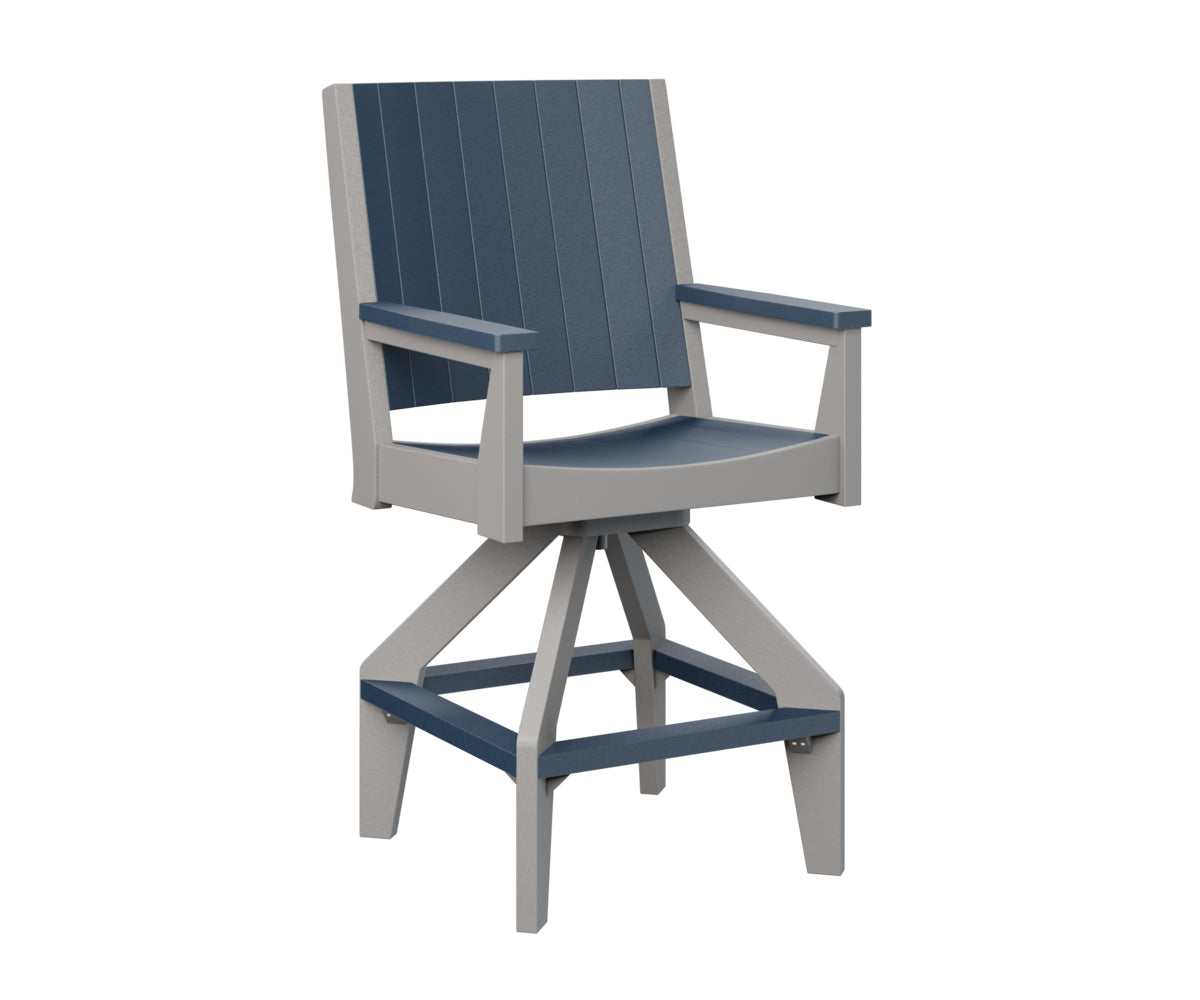 Navy Blue on Light Gray