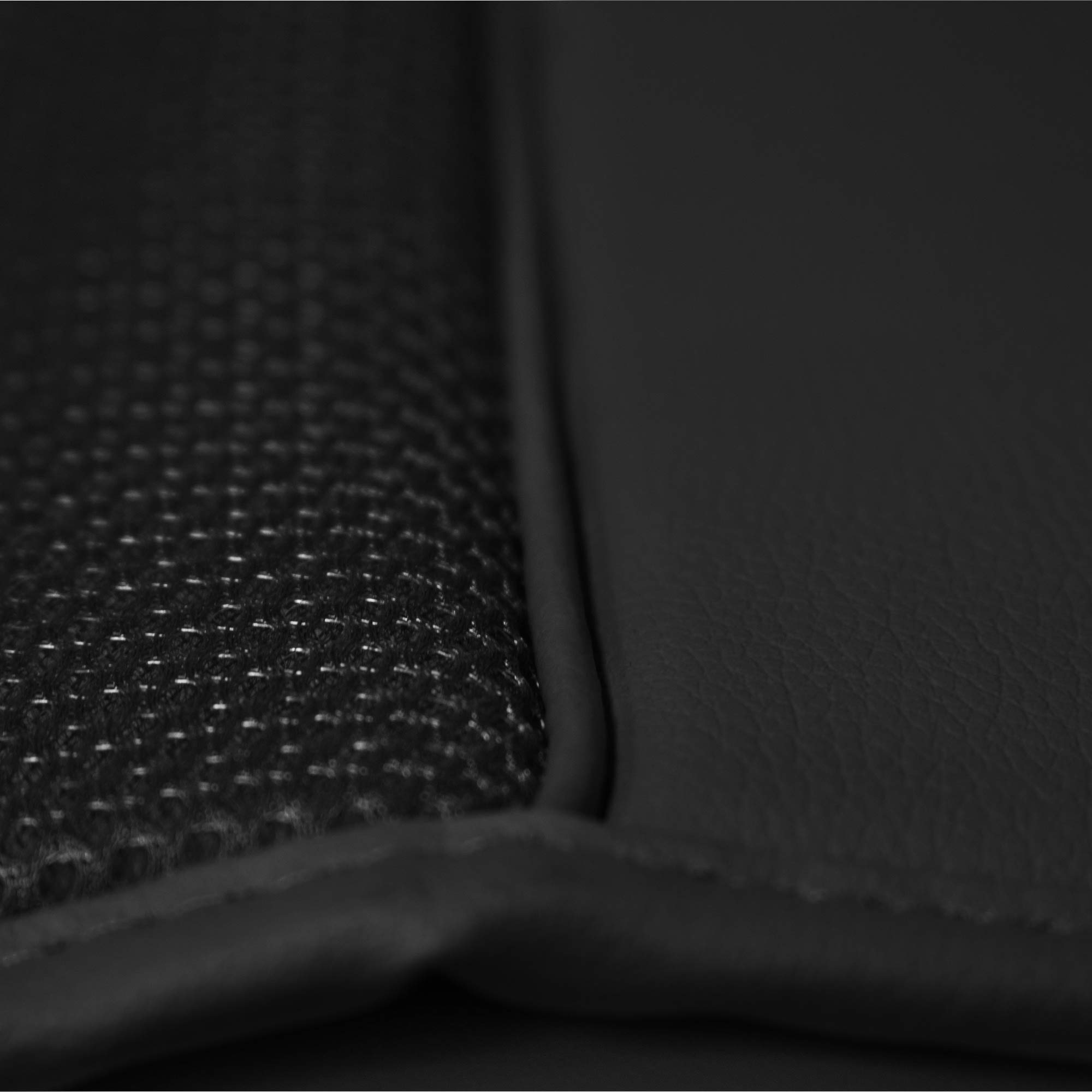 Premium FH Group Car Seat Cover Cushion - Neo-Blend Leatherette Split Design, Universal Fit Waterproof Seat Protector for Cars, Trucks & SUVs (Gray/Black Faux Leather) - Perfect for Road Trips, Daily Commutes & Pet Protection