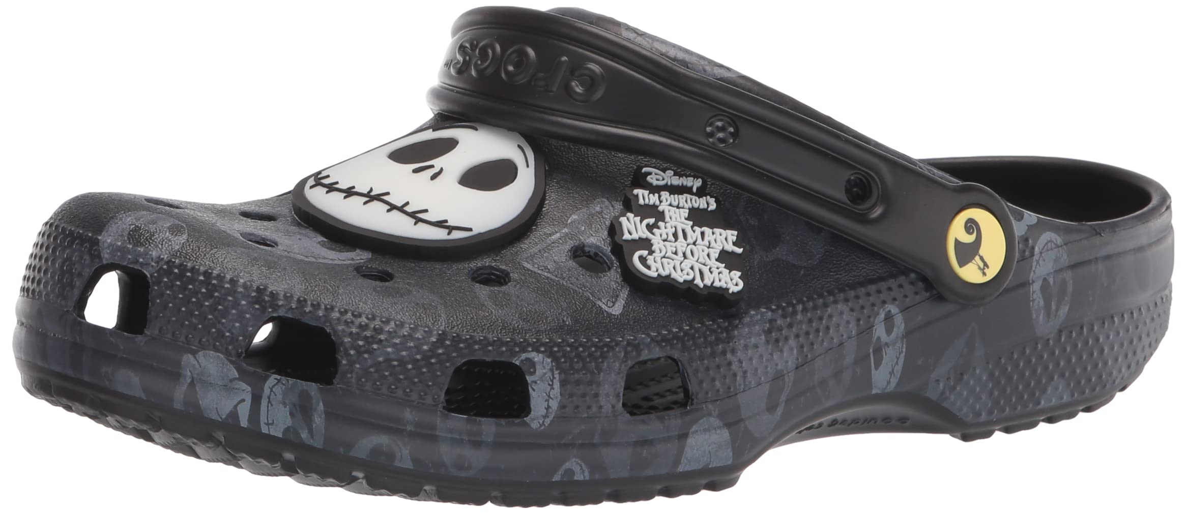 Unisex Crocs Classic Disney Nightmare Before Christmas Glow in The Dark Clogs - Comfortable Slip-On Shoes for Halloween, Cosplay & Everyday Wear