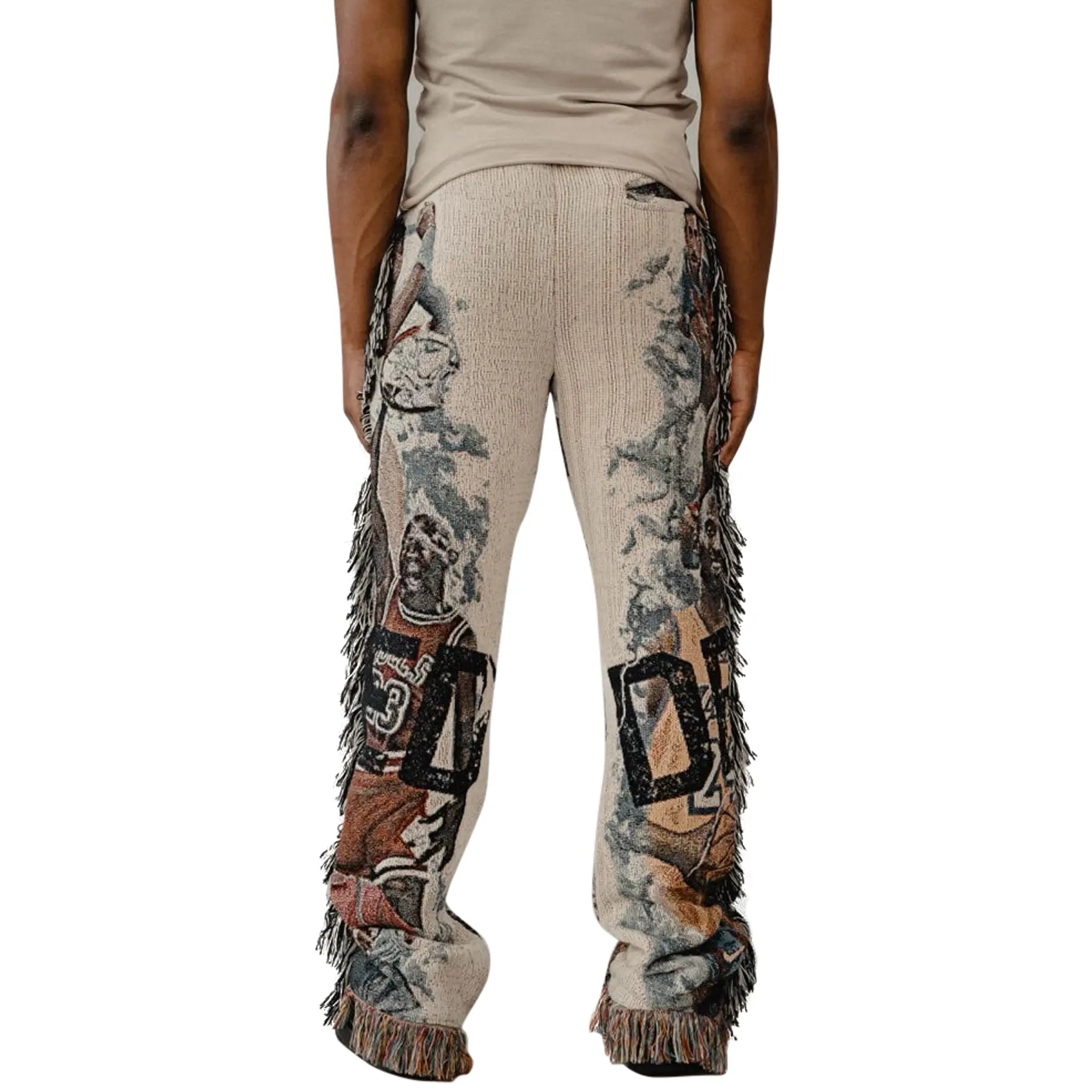 Trendy GOAT Tapestry Pants for Men & Women - Vintage Bohemian Hippie Style Lounge Pants - Perfect for Yoga, Music Festivals, and Home Relaxation
