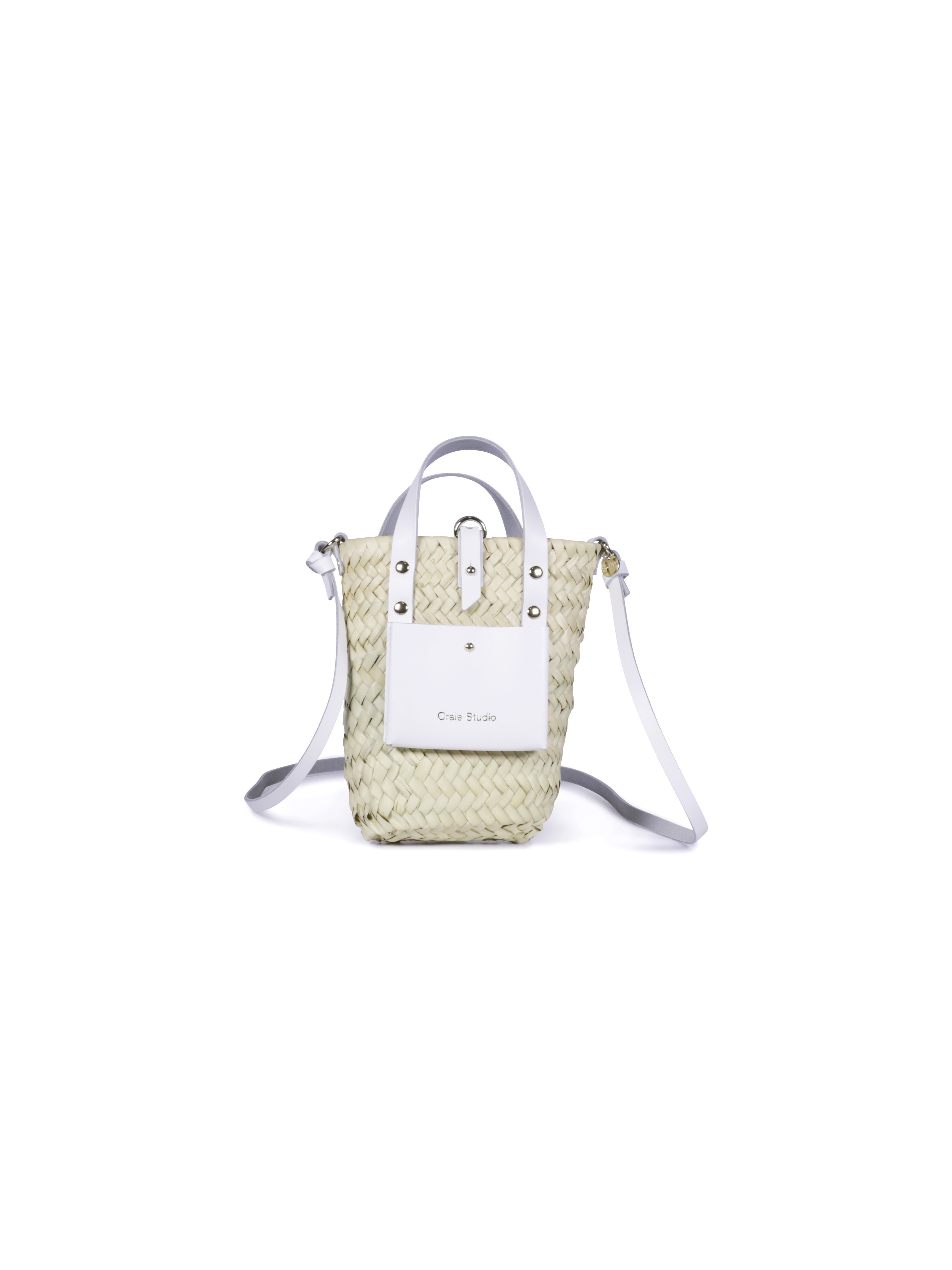 Nano White Chalk Basket - Perfect for Home Organization, Kitchen Storage & Bathroom Decor