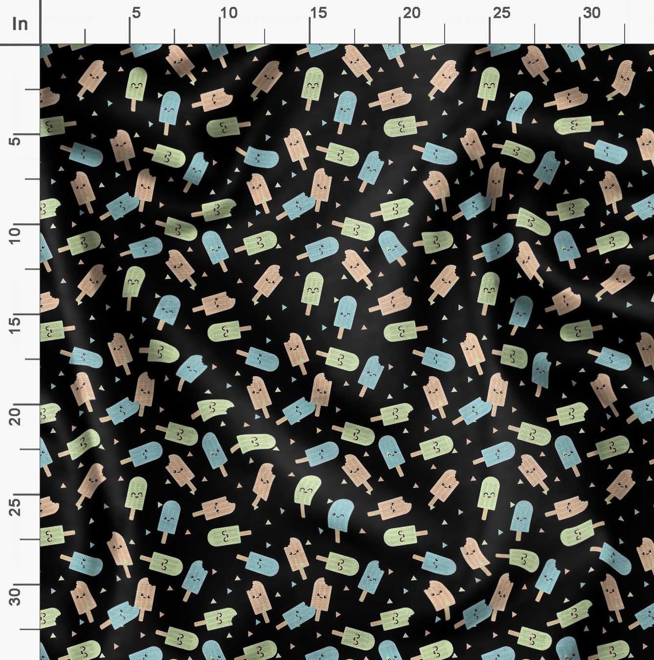 Soimoi Poly Georgette Black Fabric by The Yard - 52 Inch Wide Textured Peanut Butter Food Print Material - Nutty Playful Design for DIY Crafts, Sewing Projects, Home Decor & Fashion Accessories