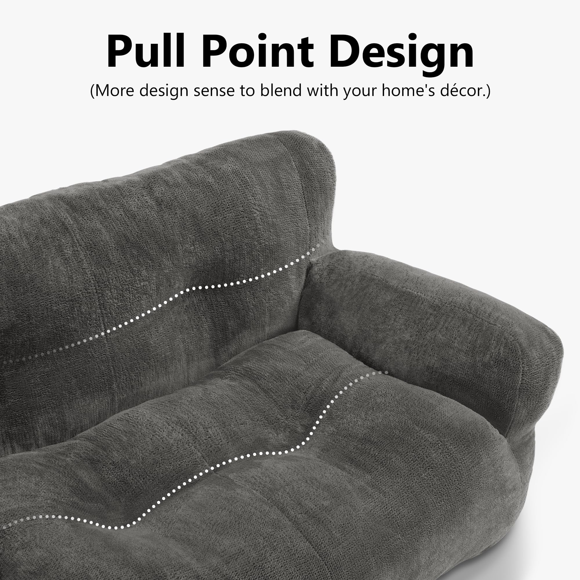 MCombo Pet Couch Sofa Bed for Small & Medium Dogs - Washable Fabric Dog Bed with Removable Cover, 43.3