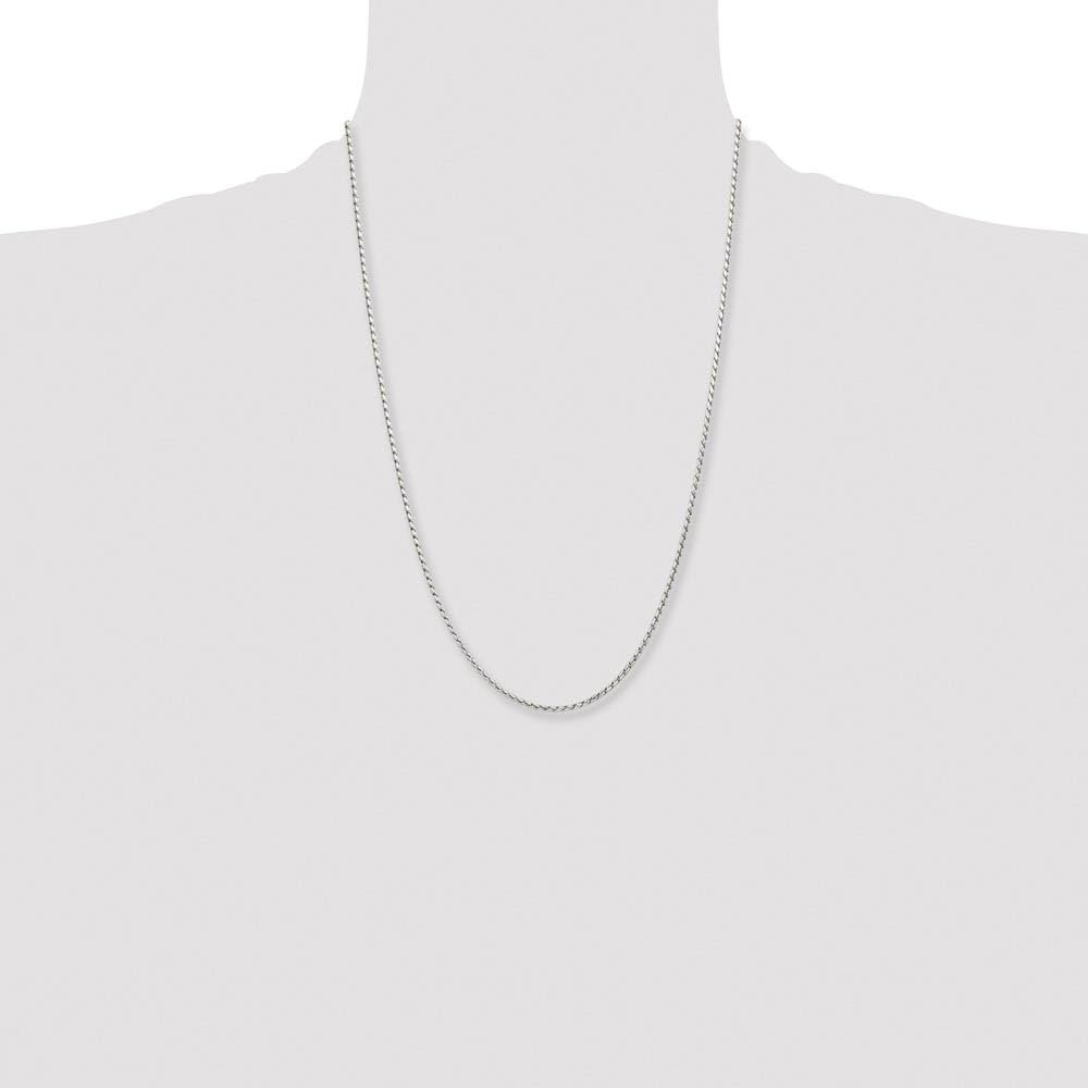 2.5mm Stainless Steel Spiga Chain Necklace - Black Bow for Women's Fashion