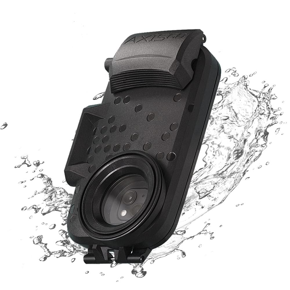 AquaTech AxisGO Waterproof iPhone 14/13 Case - Underwater Housing for Snorkeling, Surfing & Action Photography | Travel Protection | Deep Black | Perfect for Beach Vacations & Water Sports