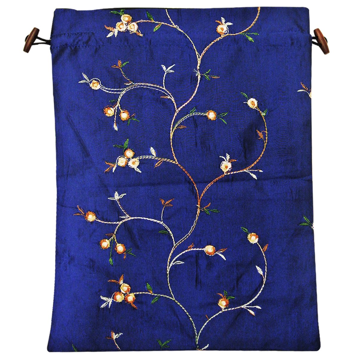 Wrapables Embroidered Silk Travel Organizer for Lingerie & Shoes - Perfect for Vacation, Honeymoon & Business Trips