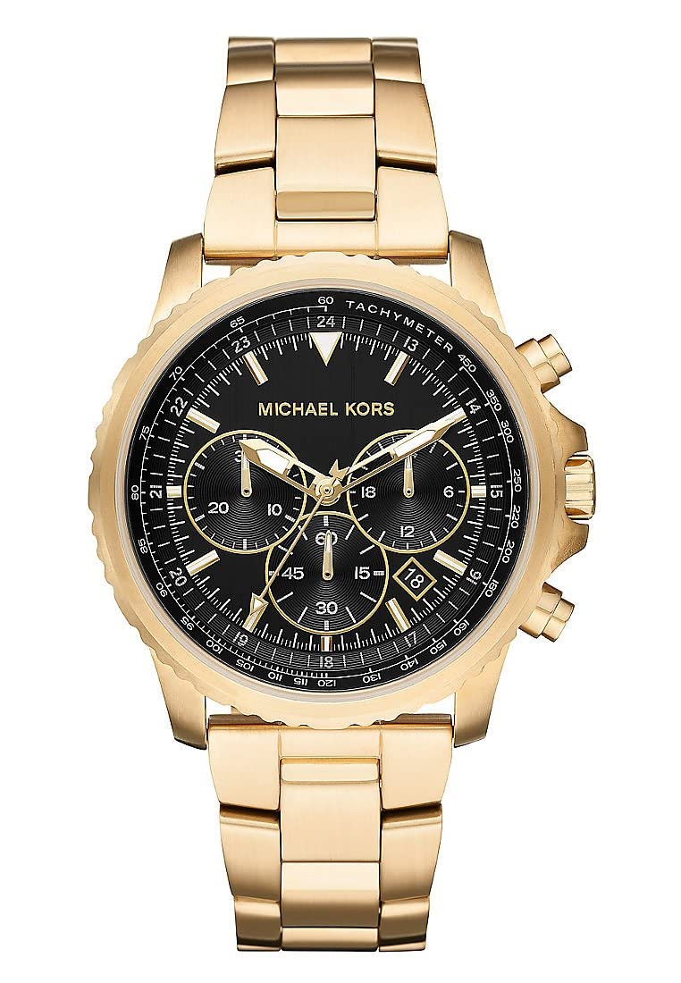 Michael Kors Men's Chronograph Quartz Watch - Stainless Steel, Water Resistant, Fashionable Timepiece for Business, Casual & Formal Occasions