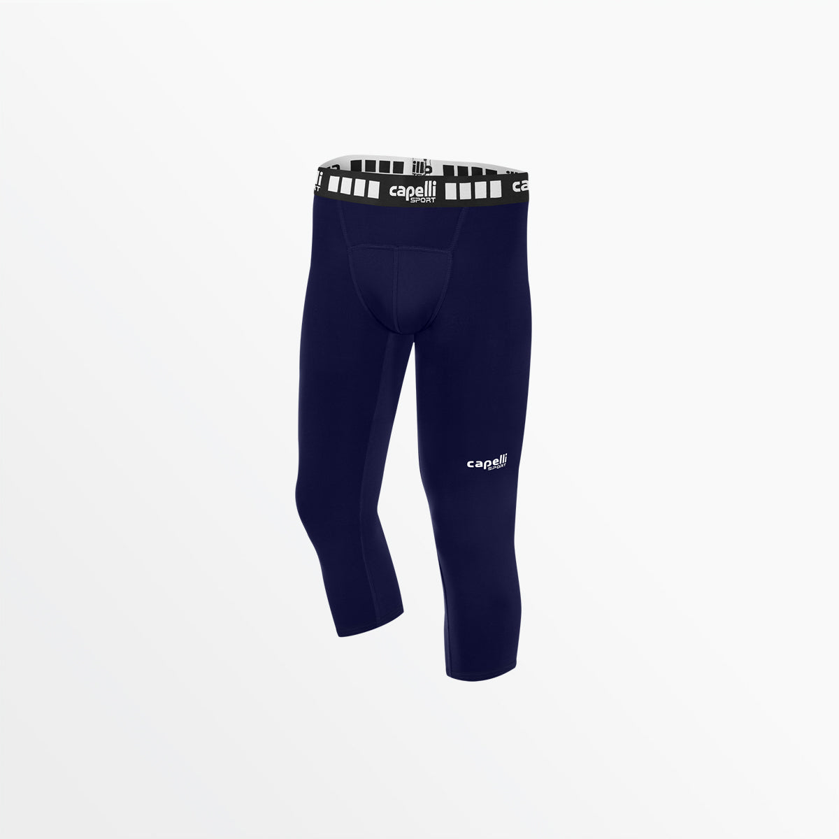 BOYS 3/4 LENGTH PERFORMANCE TIGHTS - Athletic Compression Pants for Running, Soccer & Basketball - Moisture Wicking & Breathable Workout Leggings for Kids Sports & Active Play