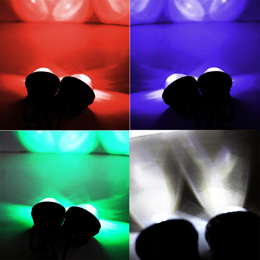YSY 2-Pack 12V LED Car Light Kit - White Eagle Eye Daytime Running Lights, Fish Eye Fog Lights & Reverse Backup Lights (Yellow) - Perfect for Off-Roading, Night Driving & Vehicle Safety Enhancement