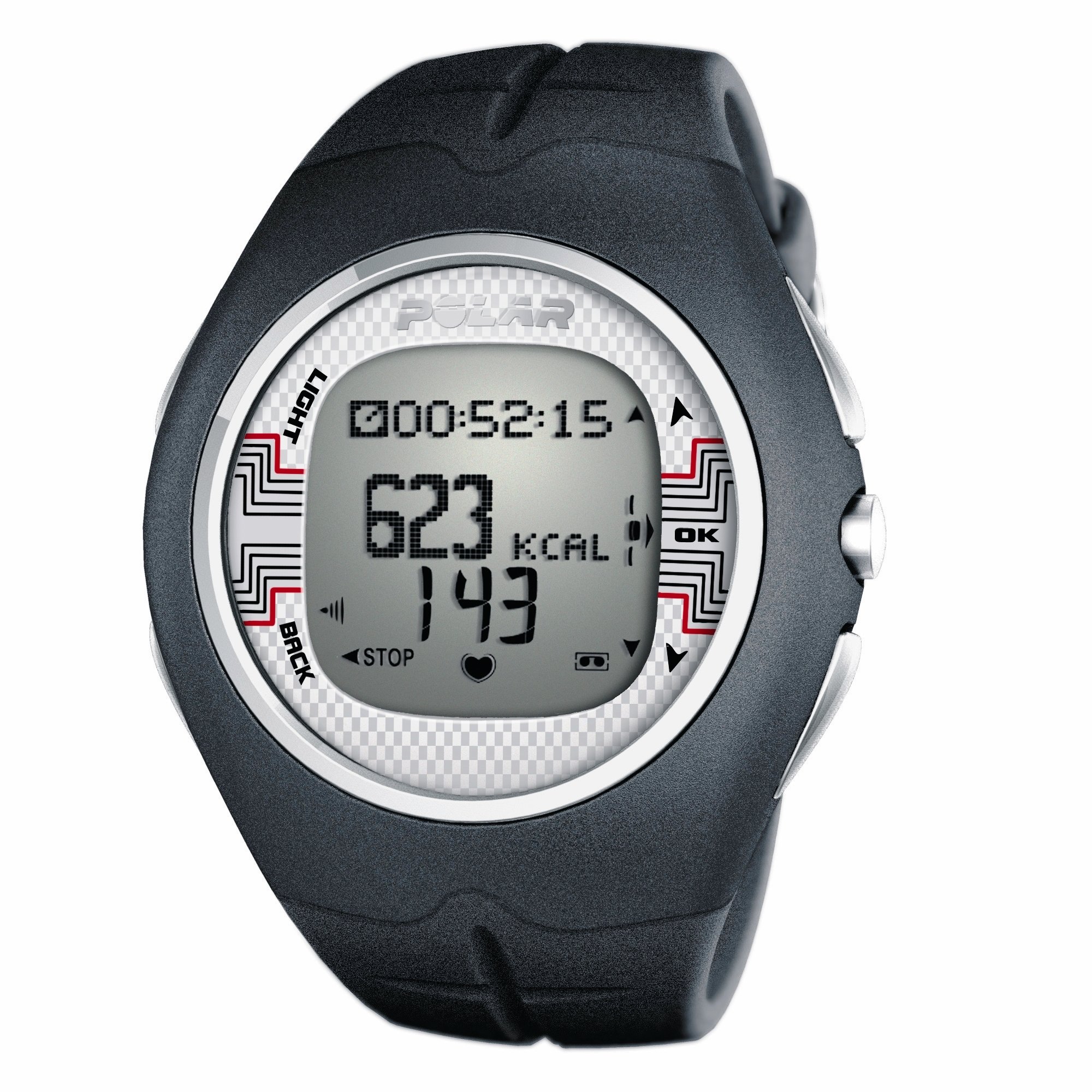 Polar F6 Fitness Monitor - Heart Rate Monitor & Activity Tracker for Running, Cycling & Workouts - Black - Track Performance & Improve Training