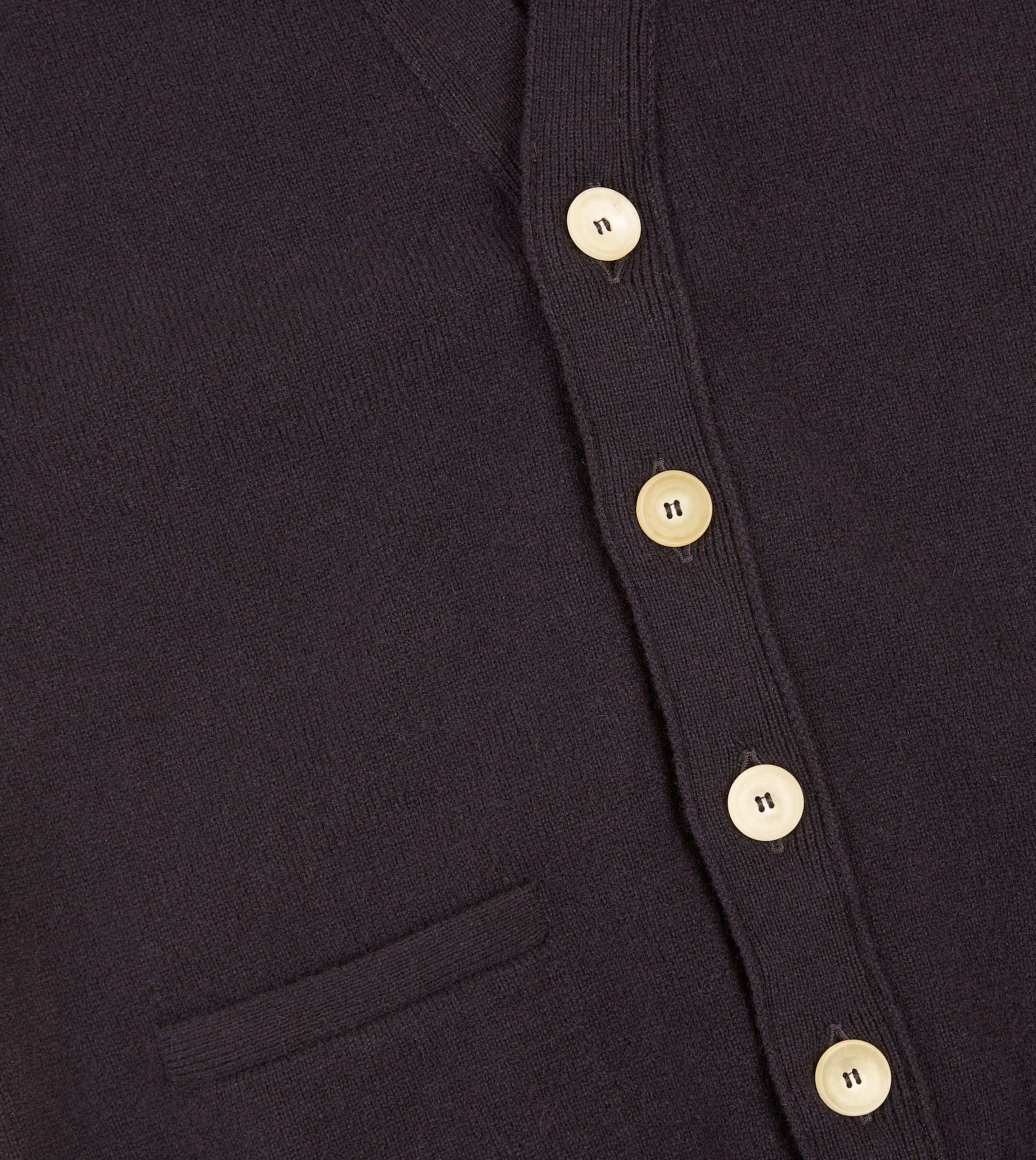 Navy Blue Lambswool Sleeveless Cardigan for Women - Soft Winter Vest Sweater - Perfect for Layering, Office Wear & Casual Outfits