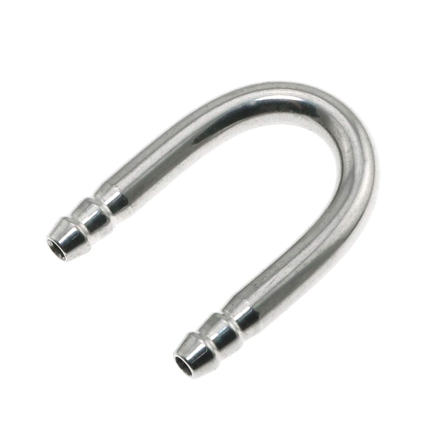 Maxmoral Stainless Steel U-Shape Aquarium Connectors - Fish Tank Air Pump & CO2 System Accessories for Freshwater & Saltwater Tanks - Perfect for Bubble Walls, Air Stones & Protein Skimmers
