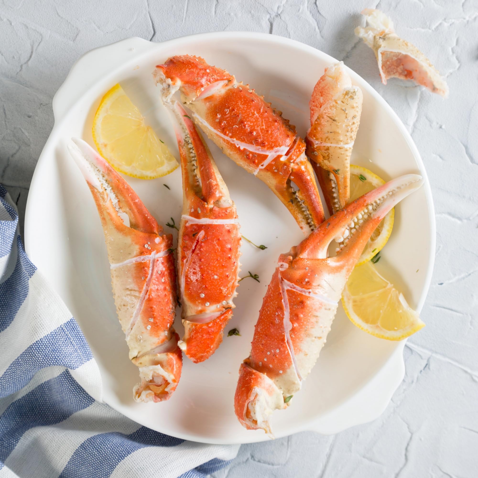 Premium Frozen Snow Crab Cocktail Claws (21-25 Claws per Pound) - 6lbs Bulk Pack | Gourmet Seafood Appetizer for Parties, Holidays & Fine Dining