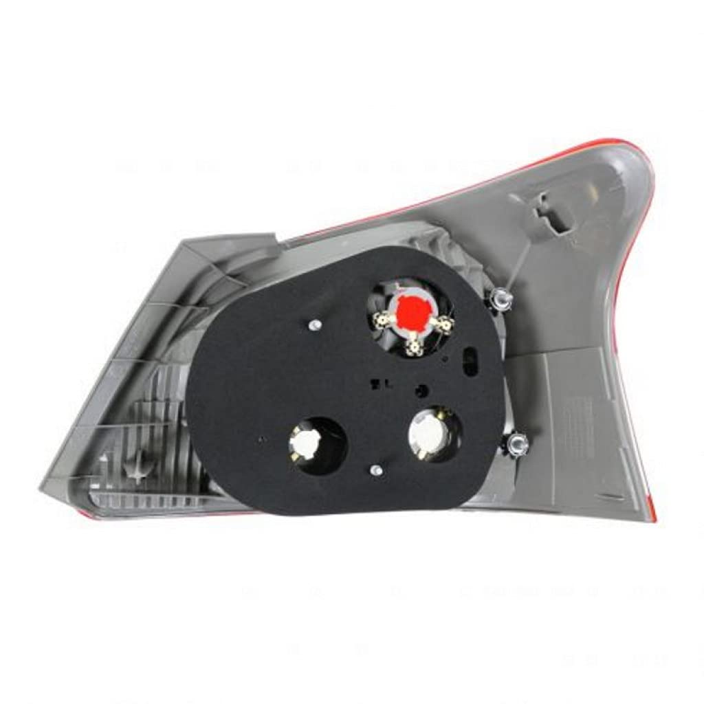 2007-2011 Toyota Yaris Sedan Pair Rear Tail Lights Assembly - Driver & Passenger Side (Part# TO2818140 TO2819140 | 81561-52680 81551-52770) - Perfect for Replacement & Car Restoration Projects