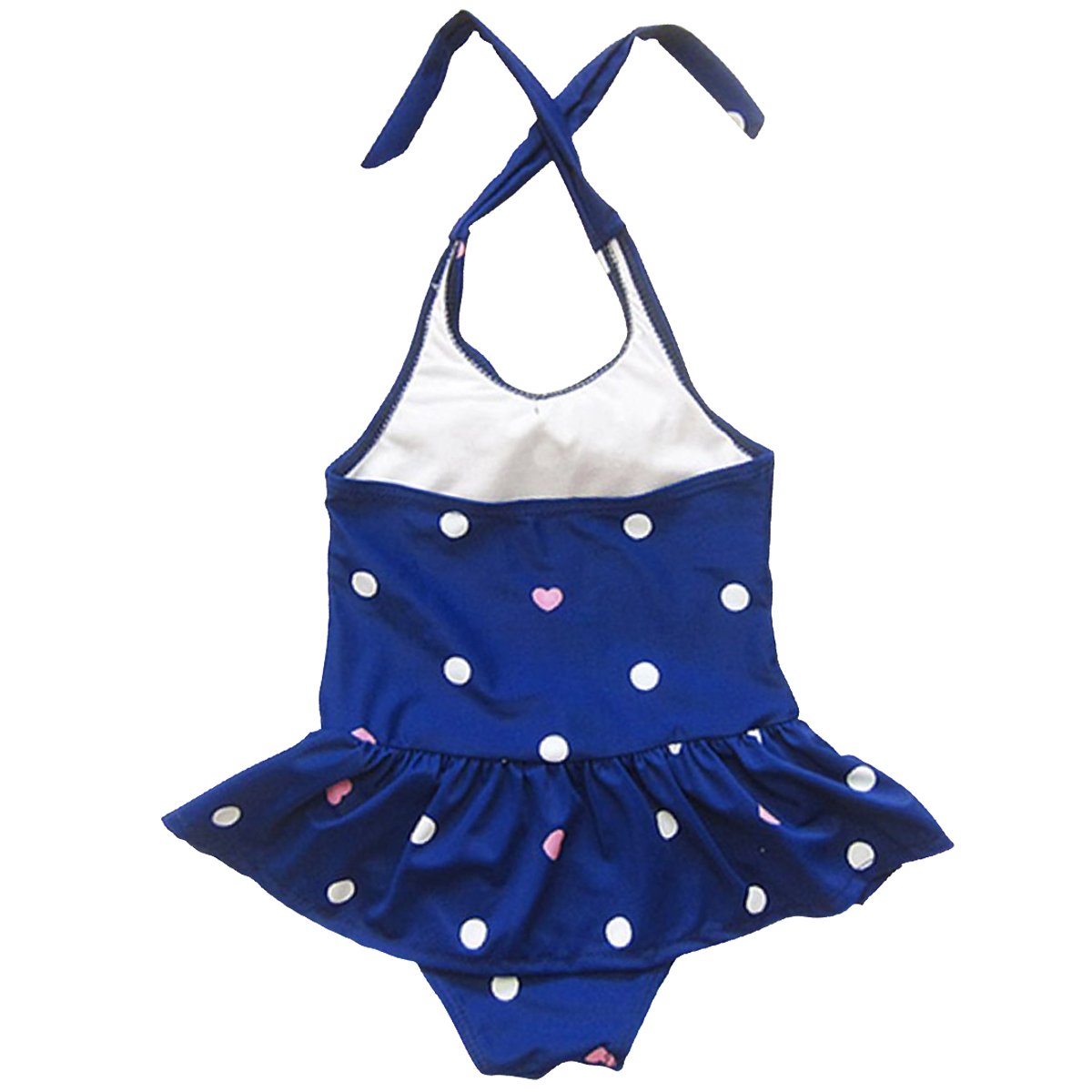 Jastore Girls One Piece Swimsuits - Cute Ruffle Bathing Suit with Matching Headband for Kids Beach & Pool Party | Toddler Swimwear for Summer Vacation & Water Play