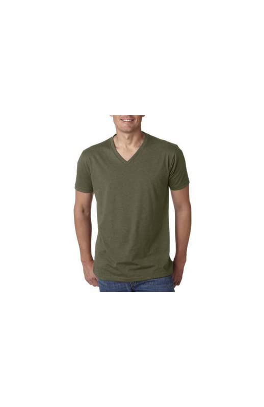Next Level Apparel 6240 V-Neck T-Shirt 2 Pack - Soft Cotton Crew Neck Tees for Men & Women, Casual Everyday Wear, Gym & Lounge Outfits