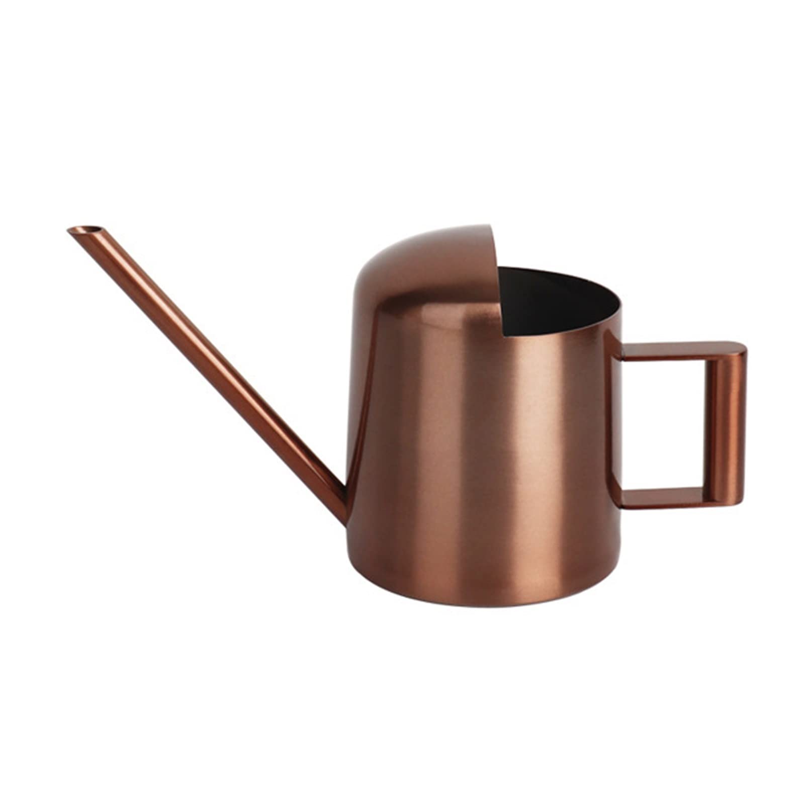 JOJOLOVEU Stainless Steel Watering Can - Indoor & Outdoor Use with Long Spout, Retro Style Mini Watering Can for Houseplants, Garden, Balcony - Bronze Color | Perfect for Home Gardening, Office Plants & Small Spaces
