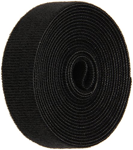 VELCRO 1804-OW-PB/B Black Nylon Onewrap Hook and Loop Strap - 1 Inch Wide x 10 Feet Long | Perfect for Cable Management, DIY Projects & Organizing Tools