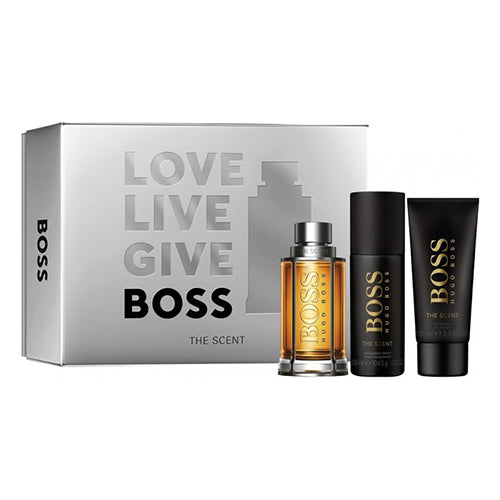 Hugo Boss The Scent 3-Piece Cologne Gift Set for Men - Eau de Toilette, Shower Gel & After Shave Balm | Perfect for Valentine's Day, Anniversary & Birthday Gifts